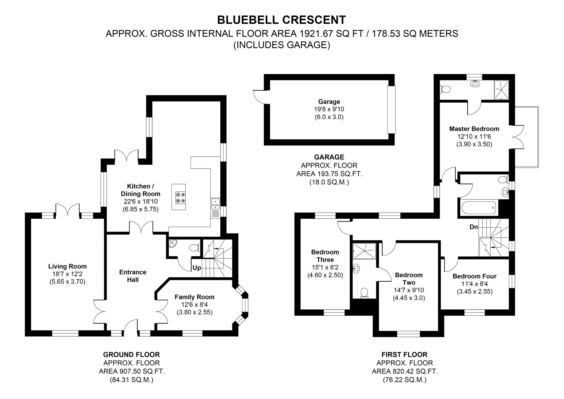 5, Bluebell Crescent, Woodley floorplan