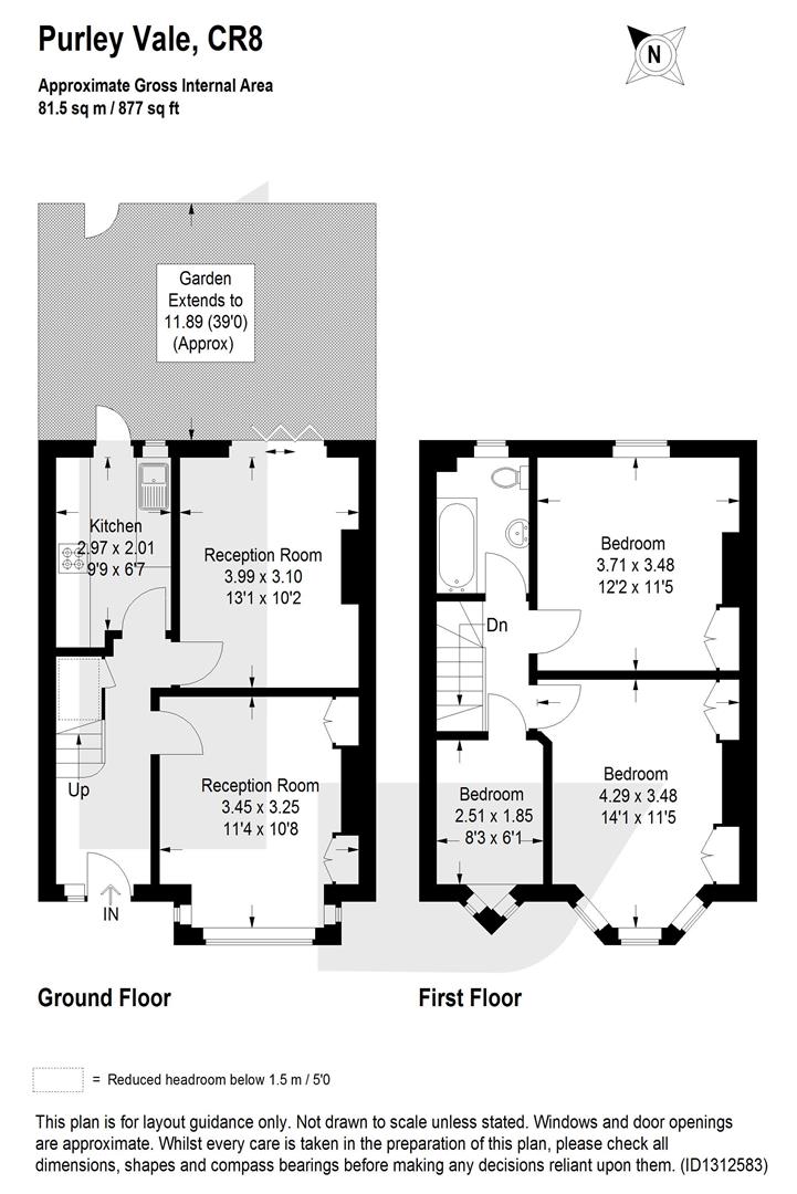 51, Purley Vale, Purley floorplan