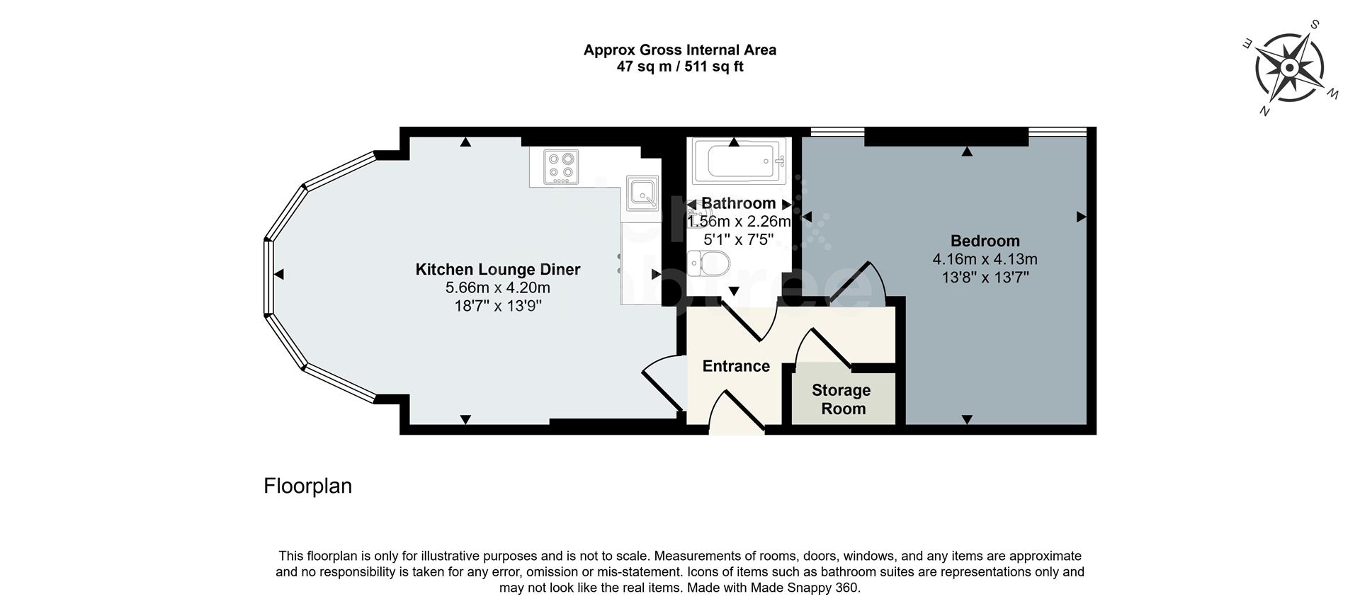 Flat 3 Llys Sofia, Cathedral Gardens, Cathedral Road, Cardiff floorplan