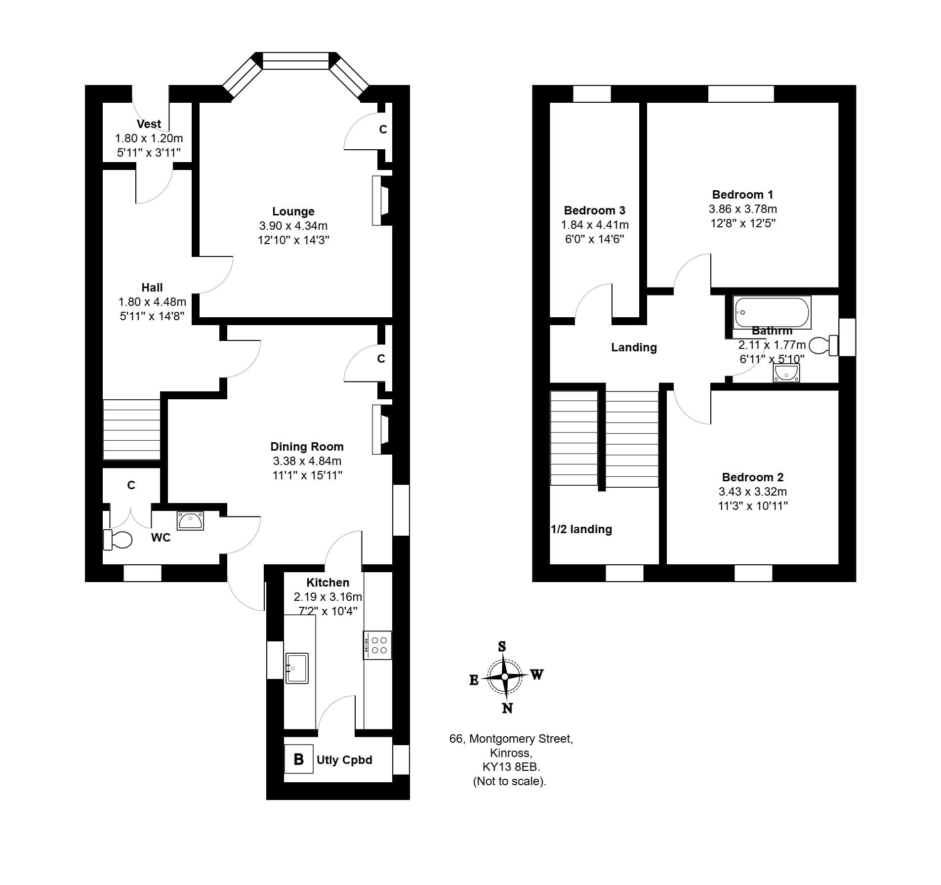 66, Montgomery Street, Kinross floorplan