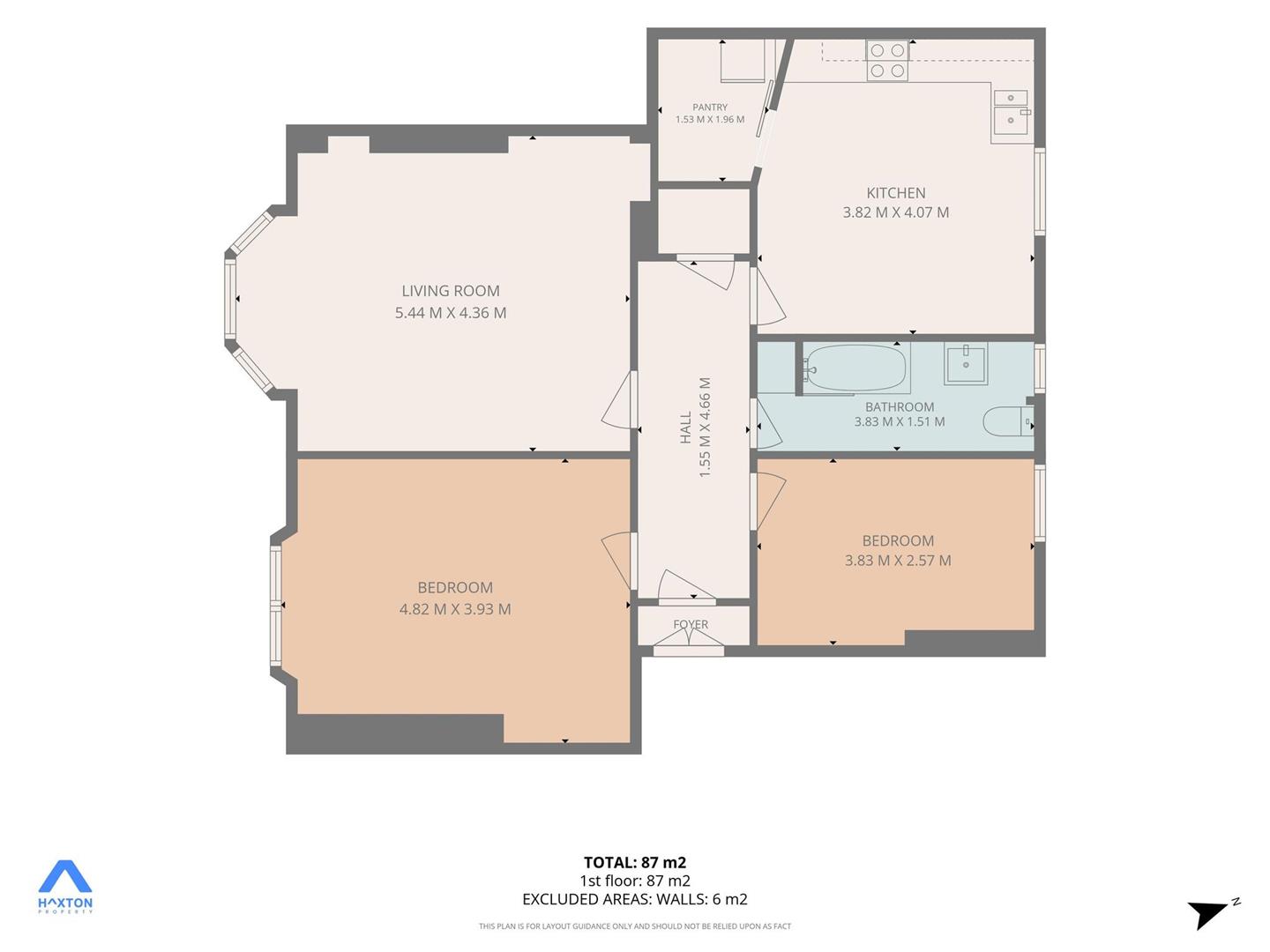 1/2, 7, Round Riding Road, Dumbarton floorplan
