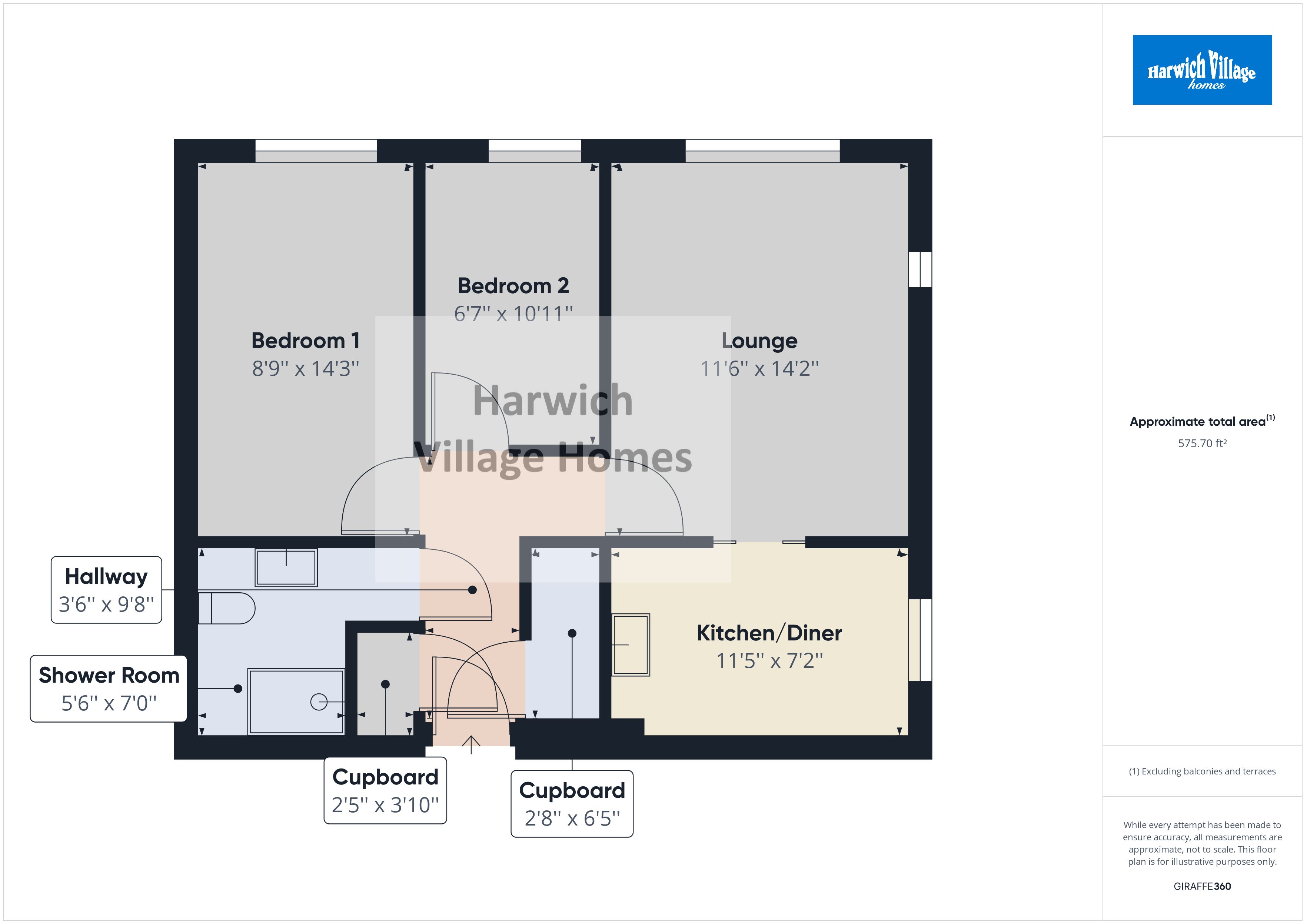 Main Road, Harwich, Essex CO12, 2 bedroom flat for sale 64828734