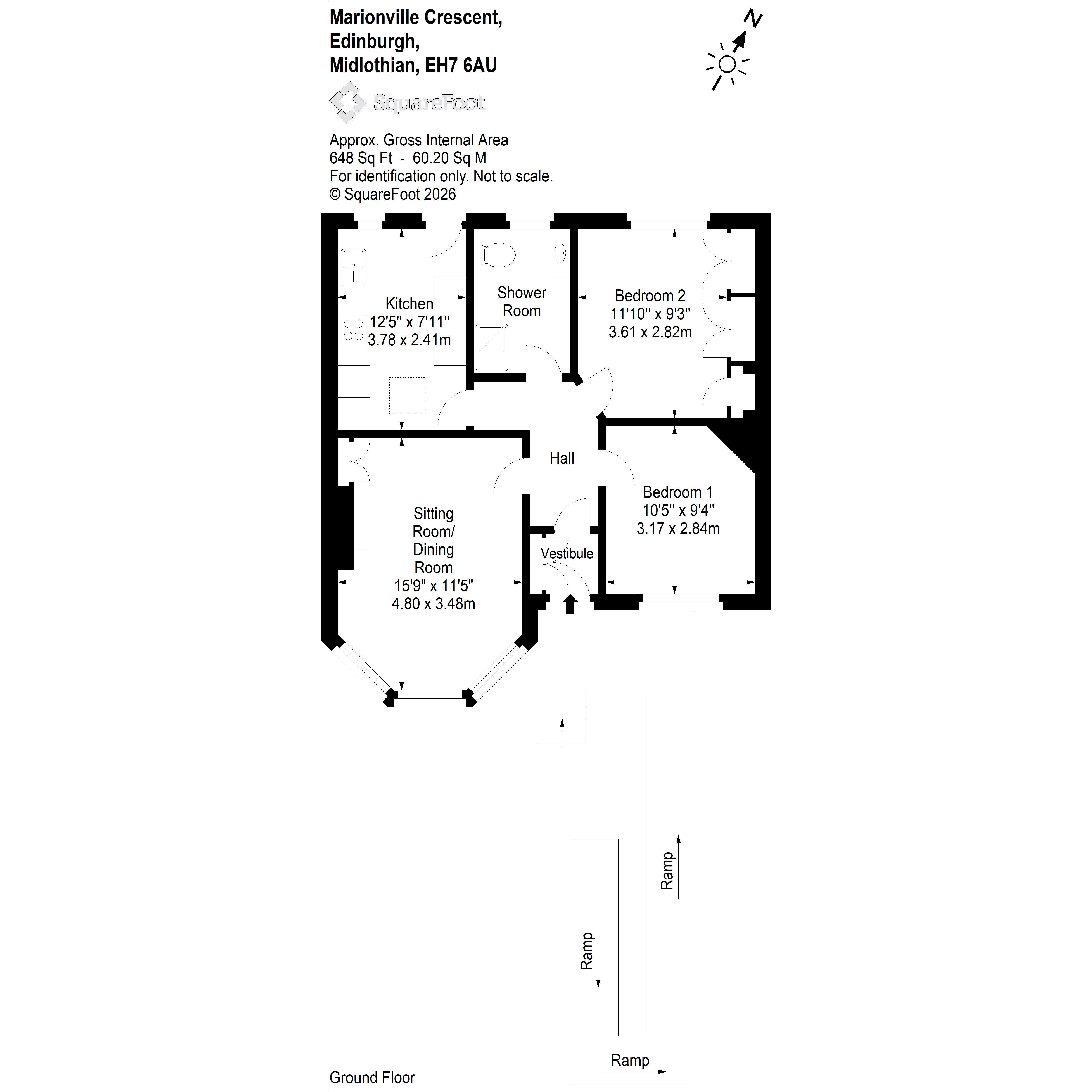 40, Marionville Crescent, Edinburgh floorplan