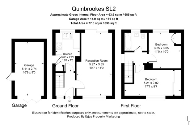 89 Quinbrookes, Slough floorplan