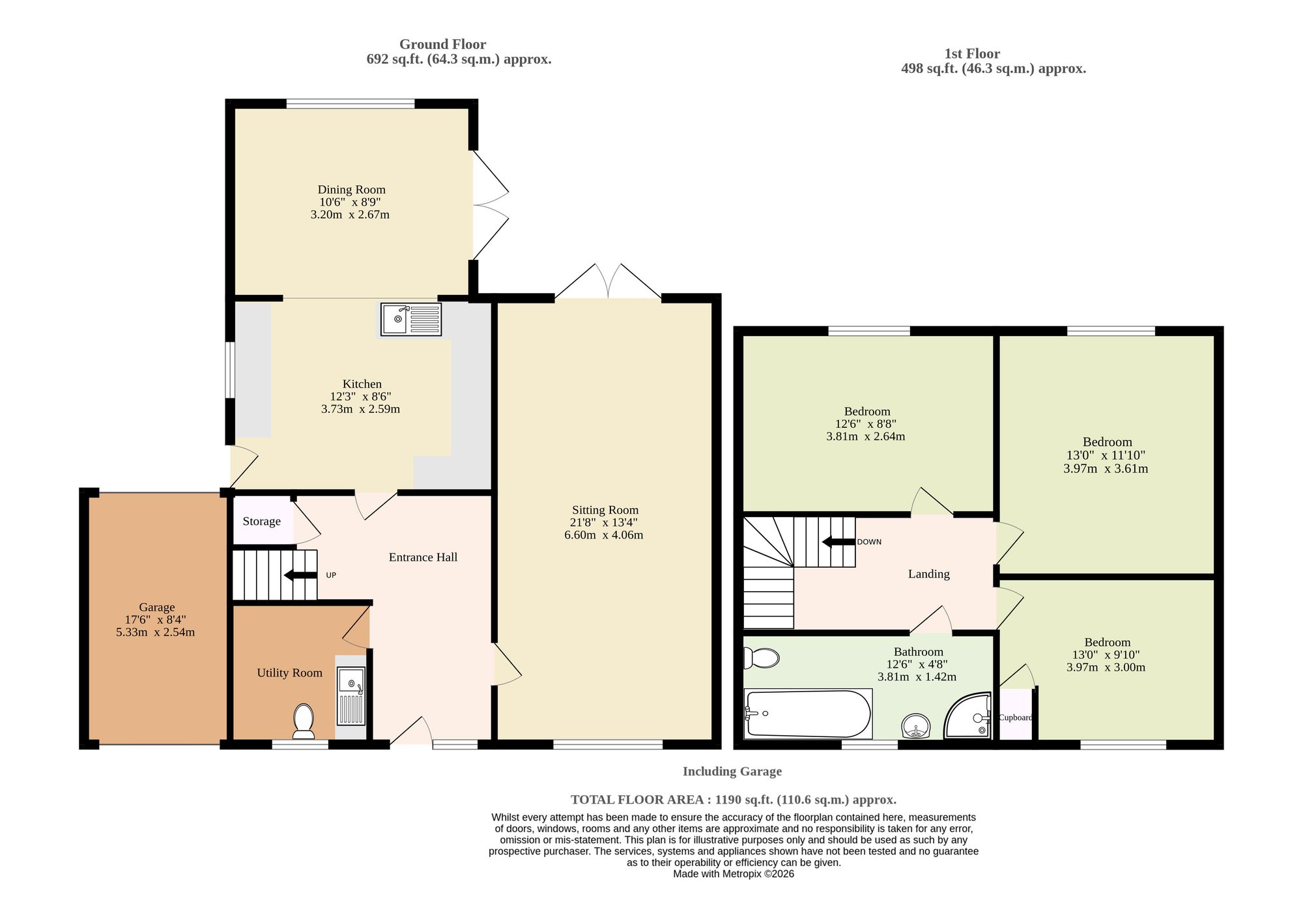 1 Watersfield Way, Dereham floorplan