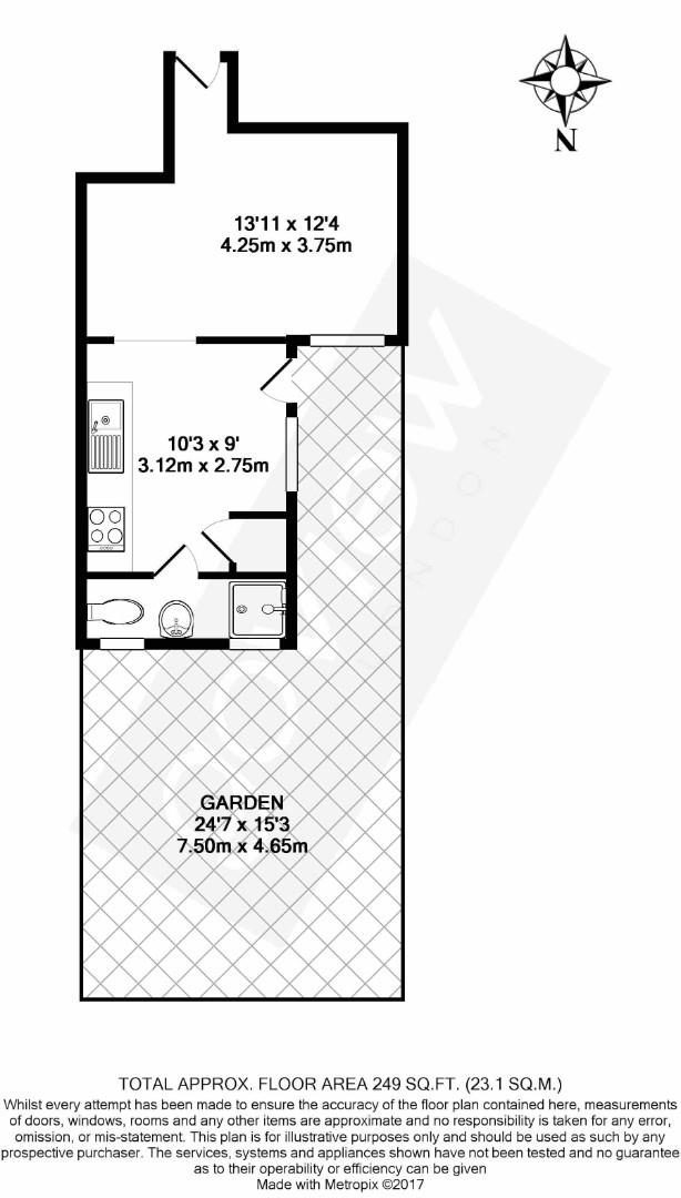 128, Felix Road, London floorplan