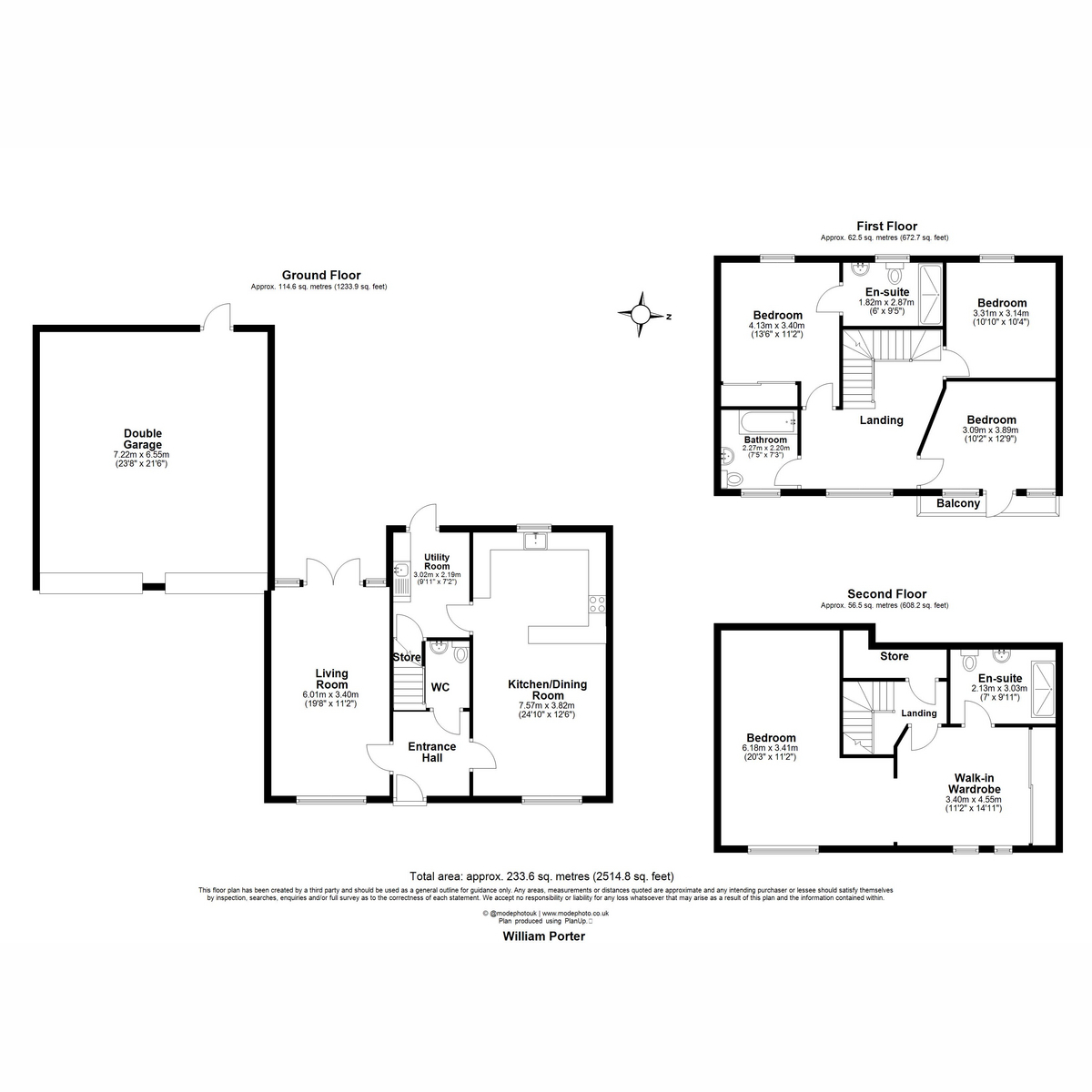 6, William Porter Close, Beaulieu Park floorplan