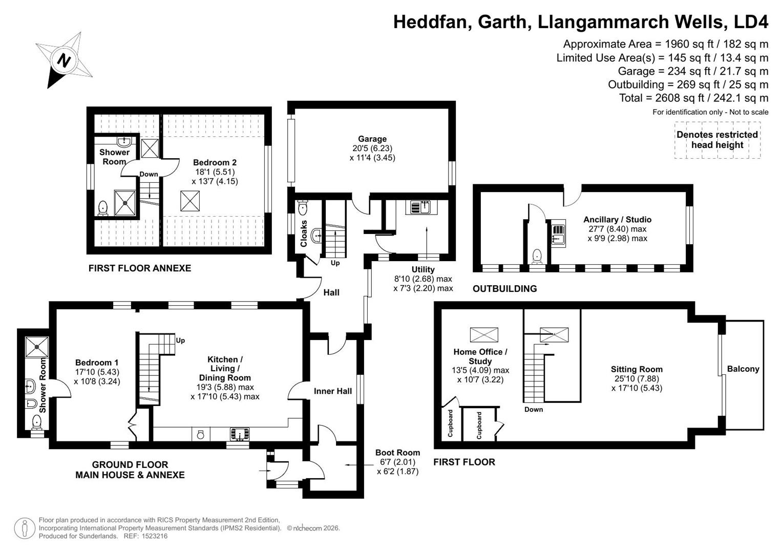 Heddfan, Garth, Llangammarch Wells floorplan