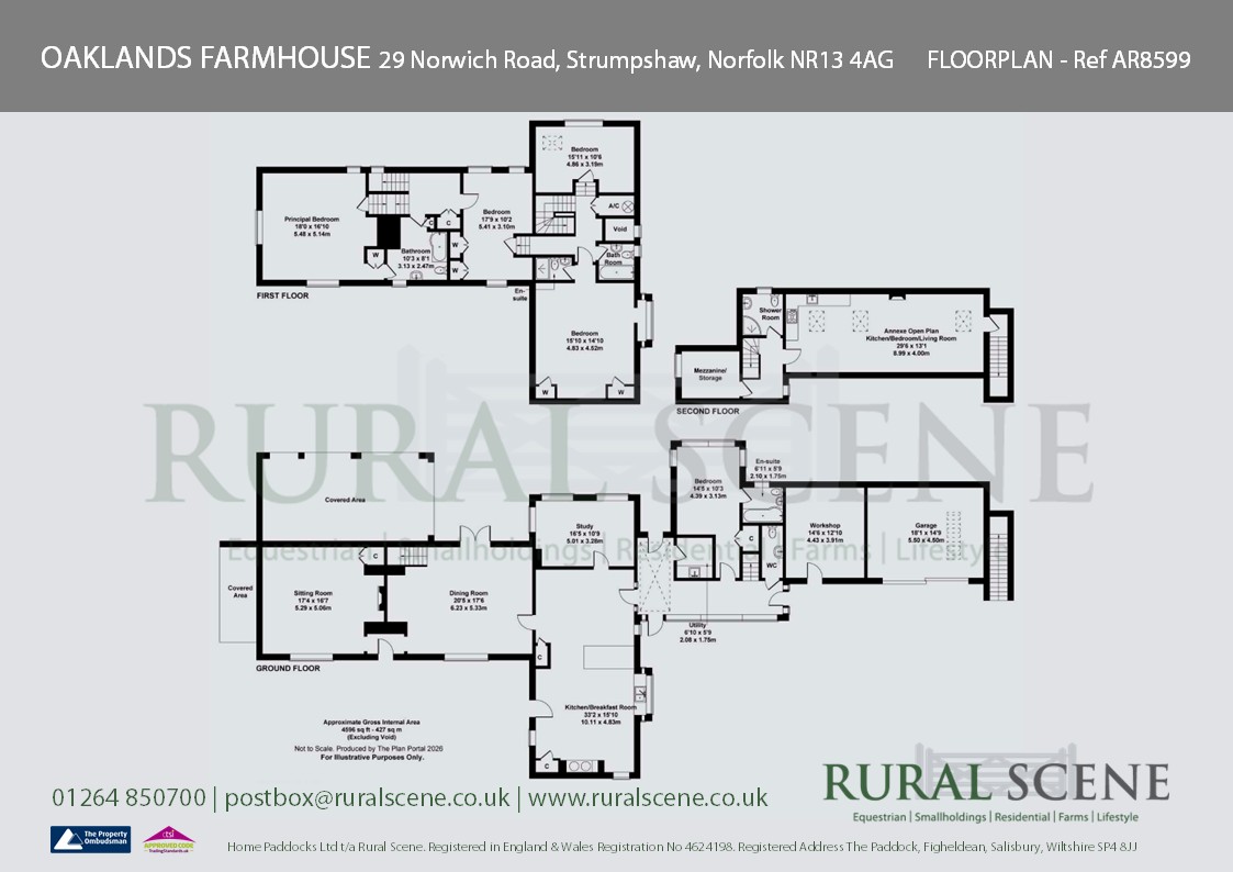 OAKLANDS FARMHOUSE, Norwich Road, Norwich floorplan