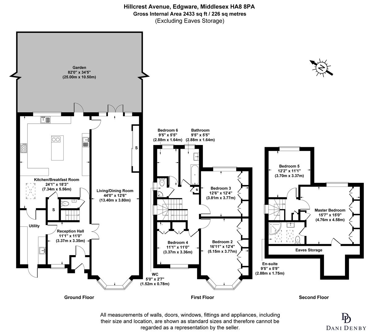 1000, Hillcrest Avenue, Edgware floorplan