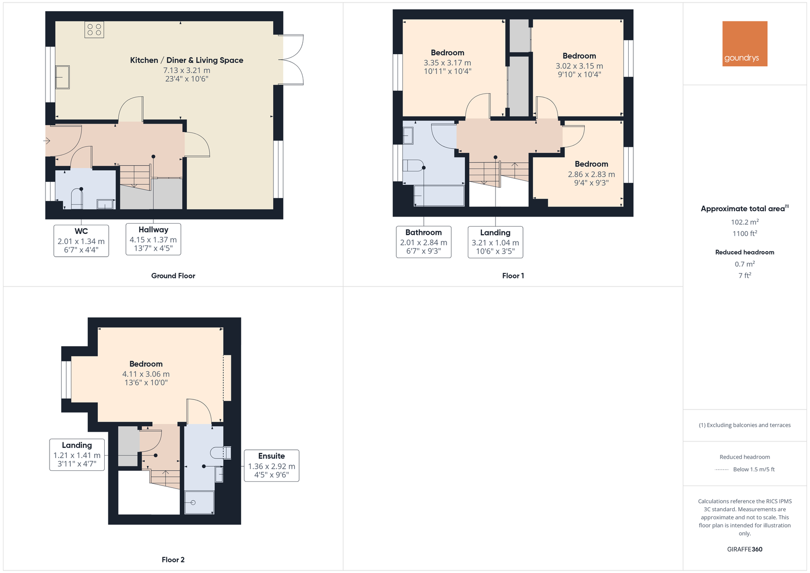 22, Chenoweth Way, Redruth floorplan