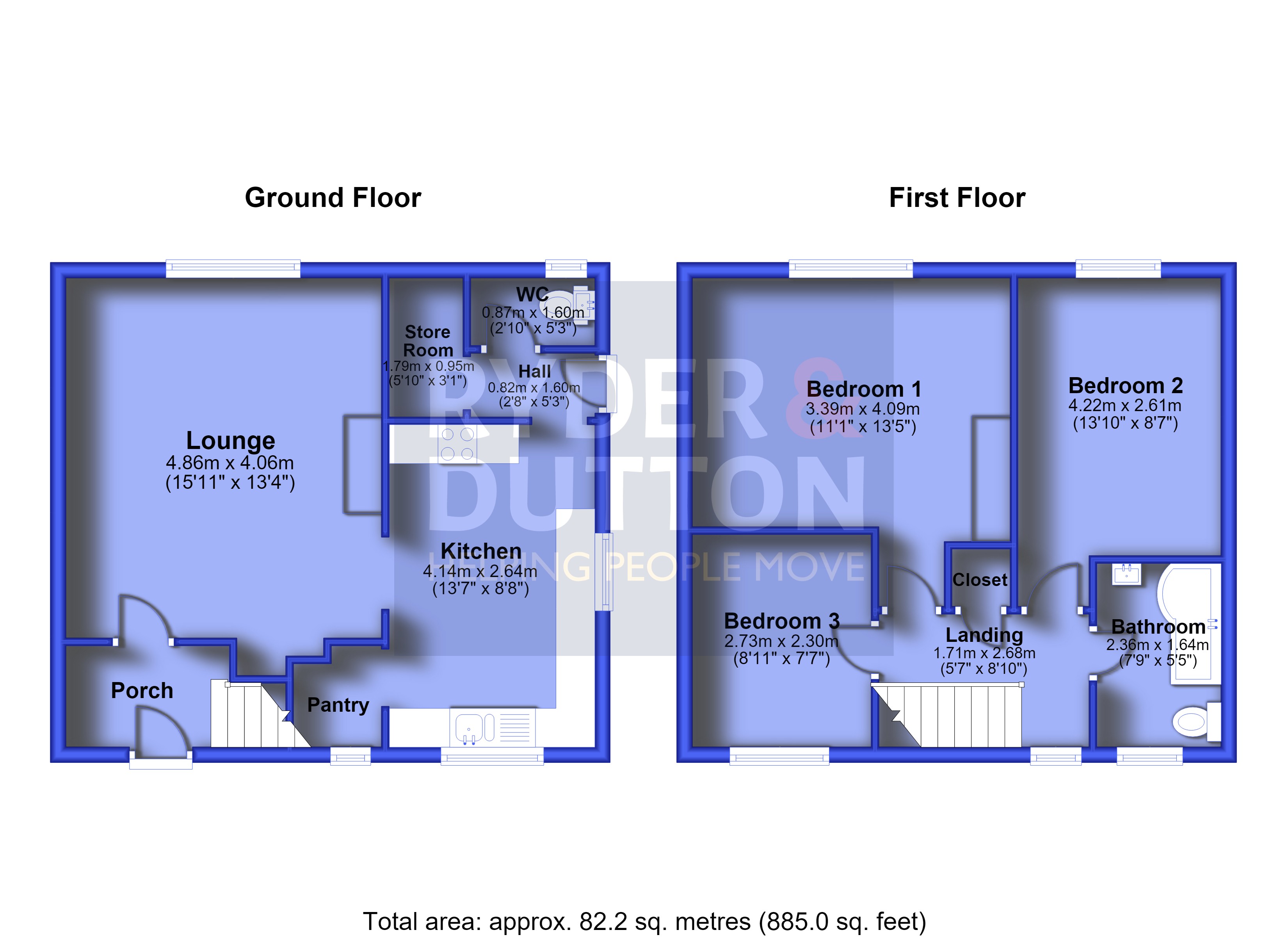 72, Booth Road, Rossendale floorplan