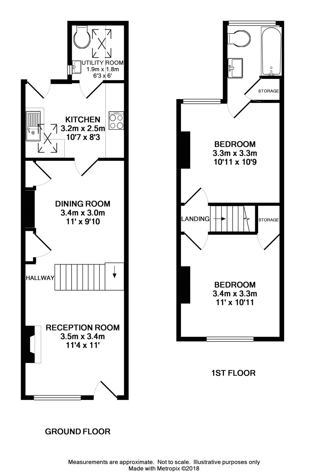 2 Bedrooms Terraced house for sale in Swanley Lane, Swanley, Kent BR8