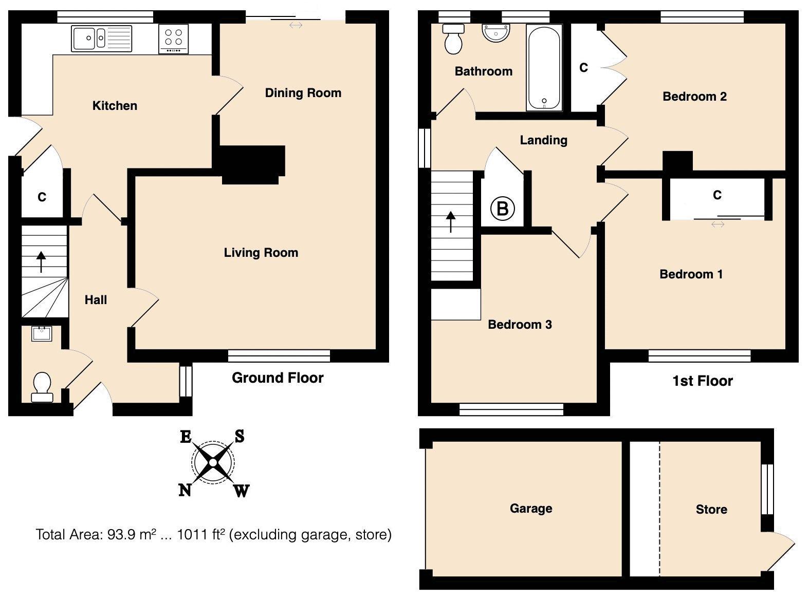 Copheap Rise, Warminster BA12, 3 bedroom detached house for sale