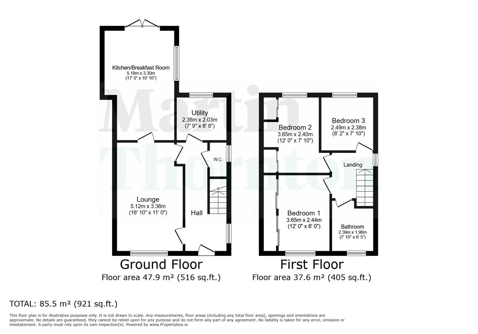 1, Border Close, Huddersfield floorplan
