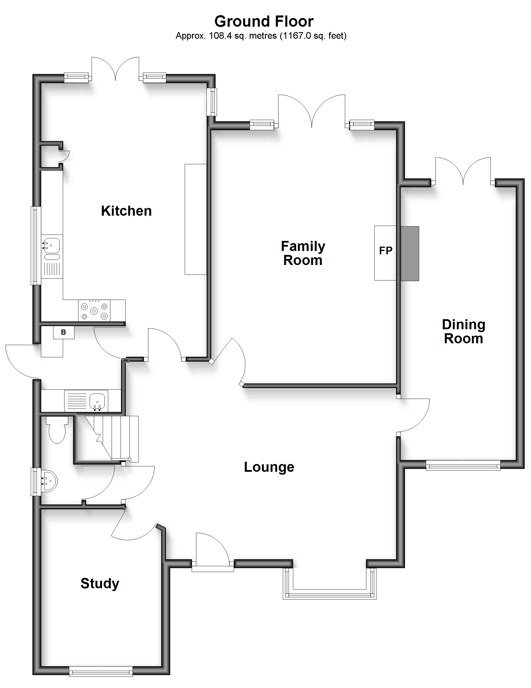 224, Maidstone Road, Chatham floorplan