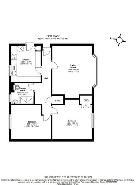 2 Bedrooms Flat to rent in Pevensey Avenue, Enfield, Middlesex EN1