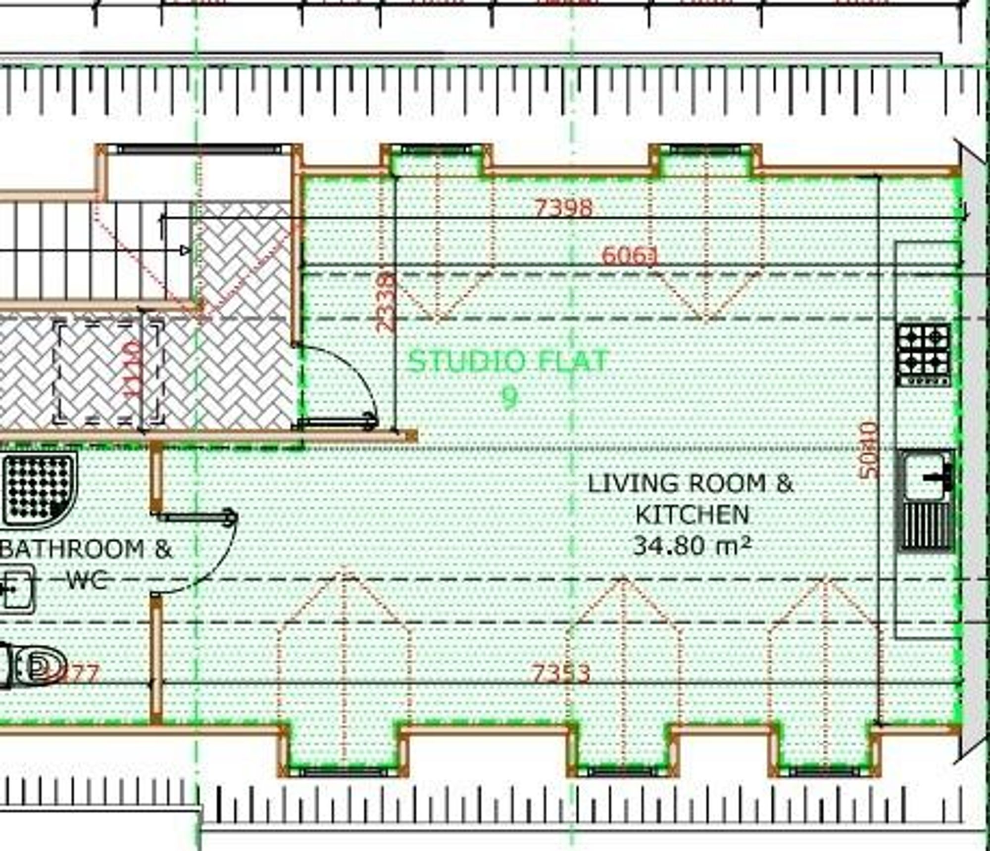 Flat 9, 427A High Road, Wembley floorplan