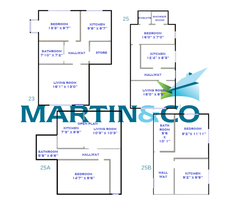 Apartments, 23, 25, 25A, 25B, Station Street, Mansfield floorplan