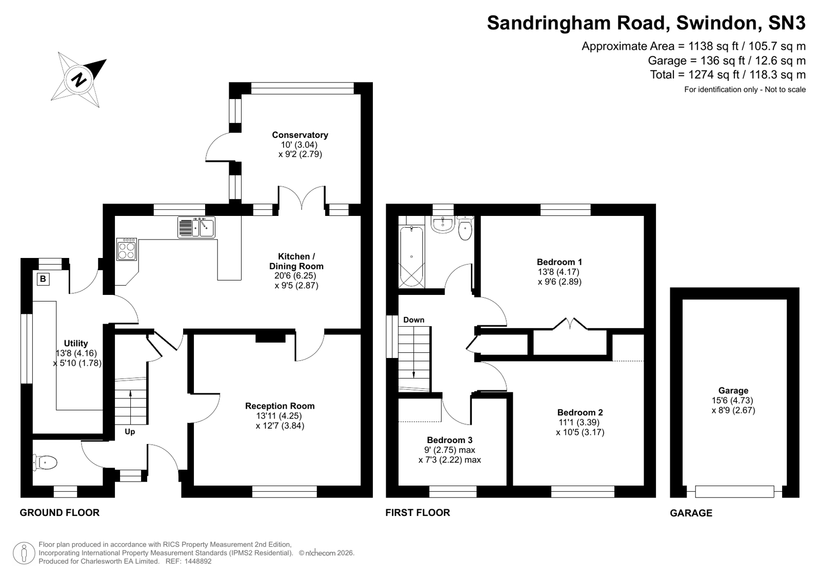 85, Sandringham Road, Swindon floorplan