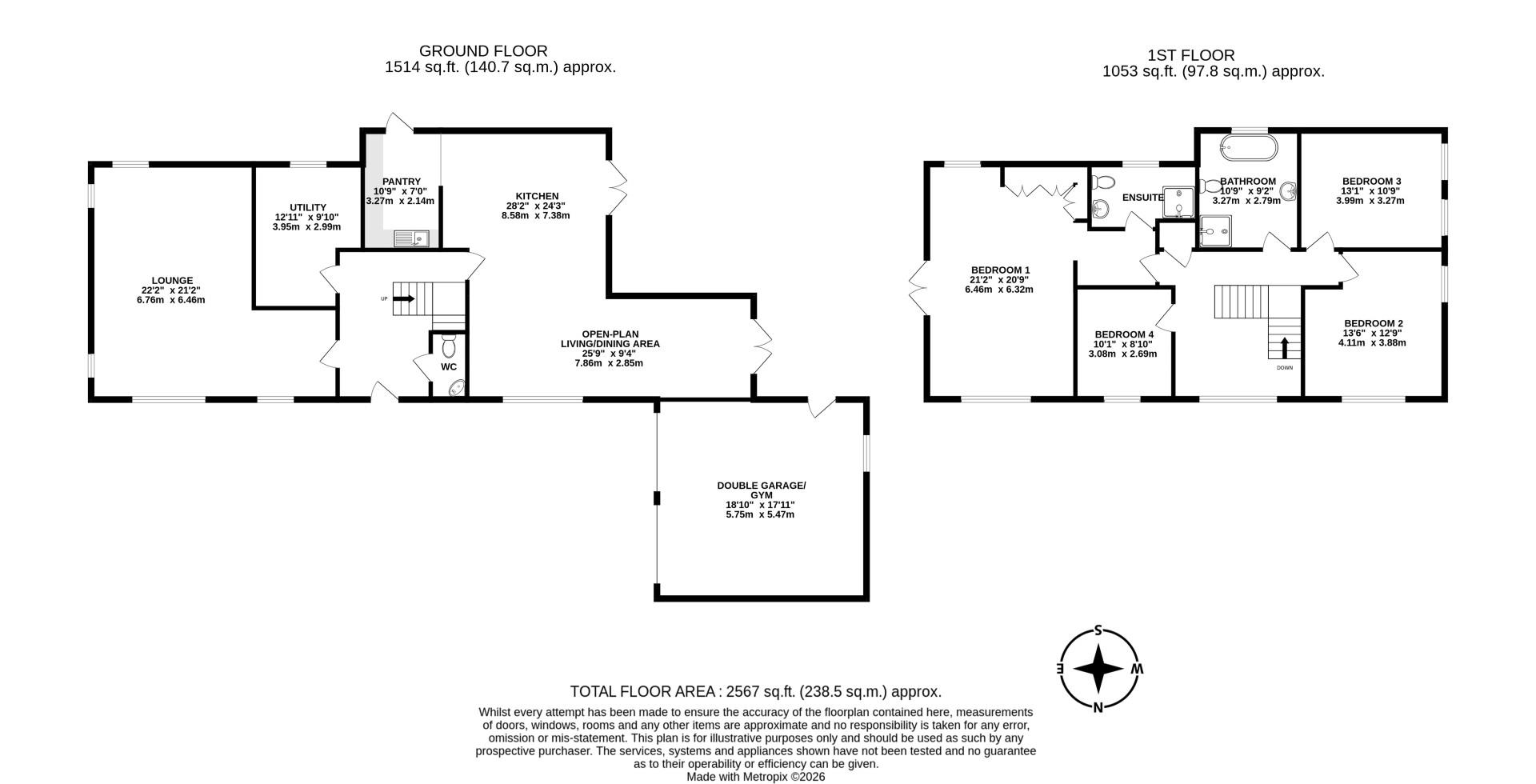 3 The Barn, Pashley Walk, Doncaster floorplan