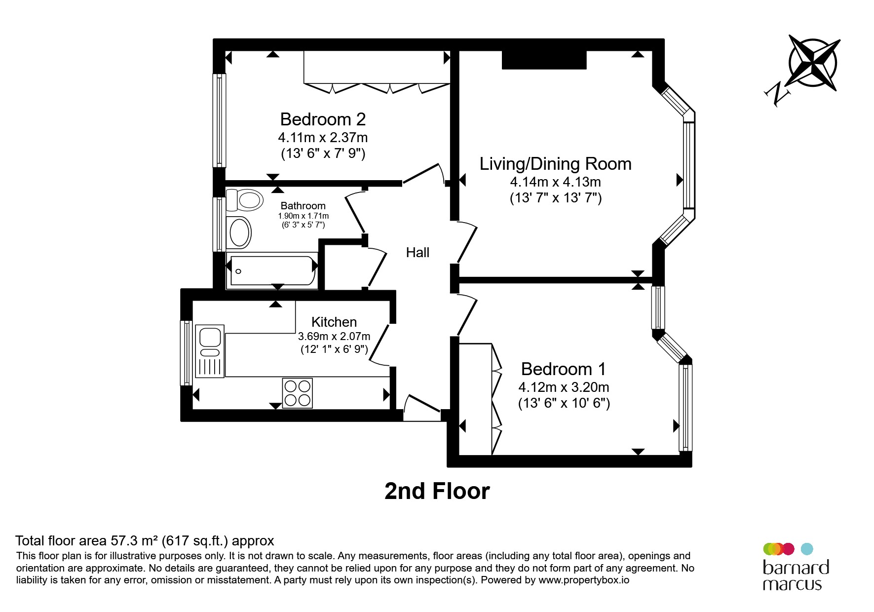 40, South Bank Lodge, South Bank, Surbiton floorplan