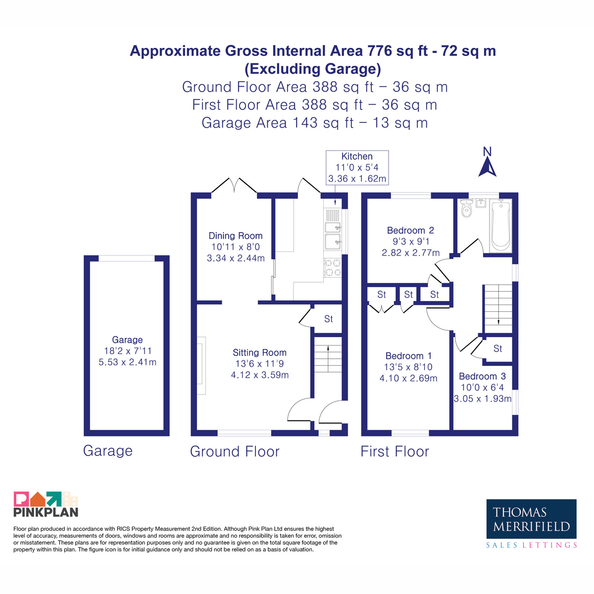 54, The Paddocks, Yarnton floorplan