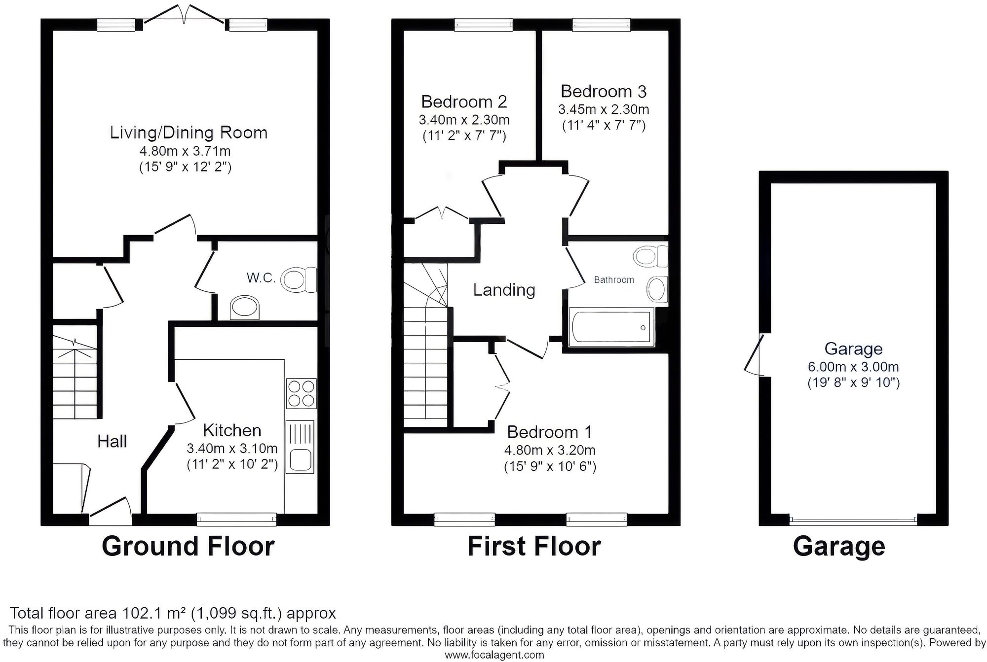 20 Daffodil Crescent, Crawley floorplan