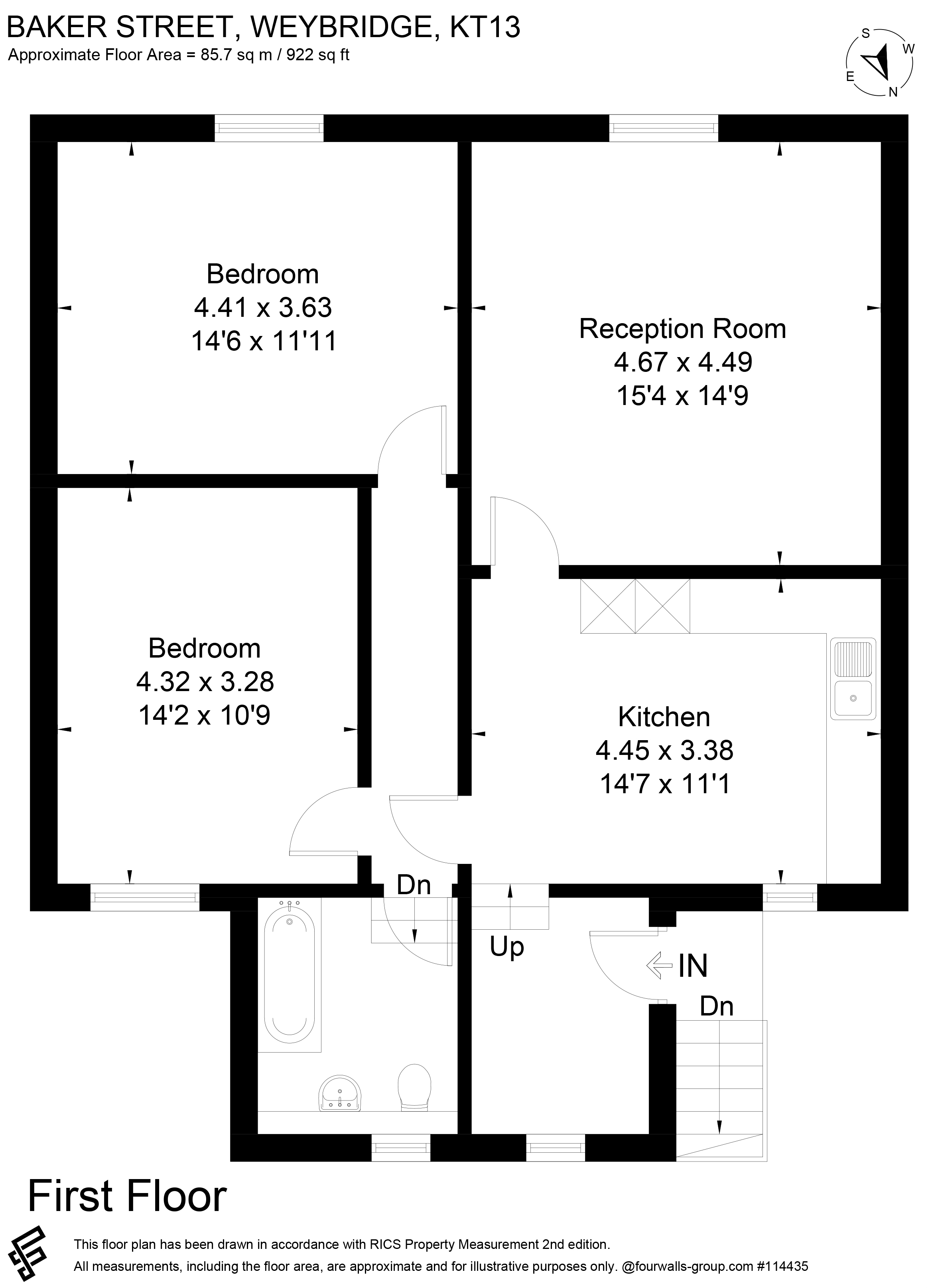 10A,, Baker Street, Surrey floorplan