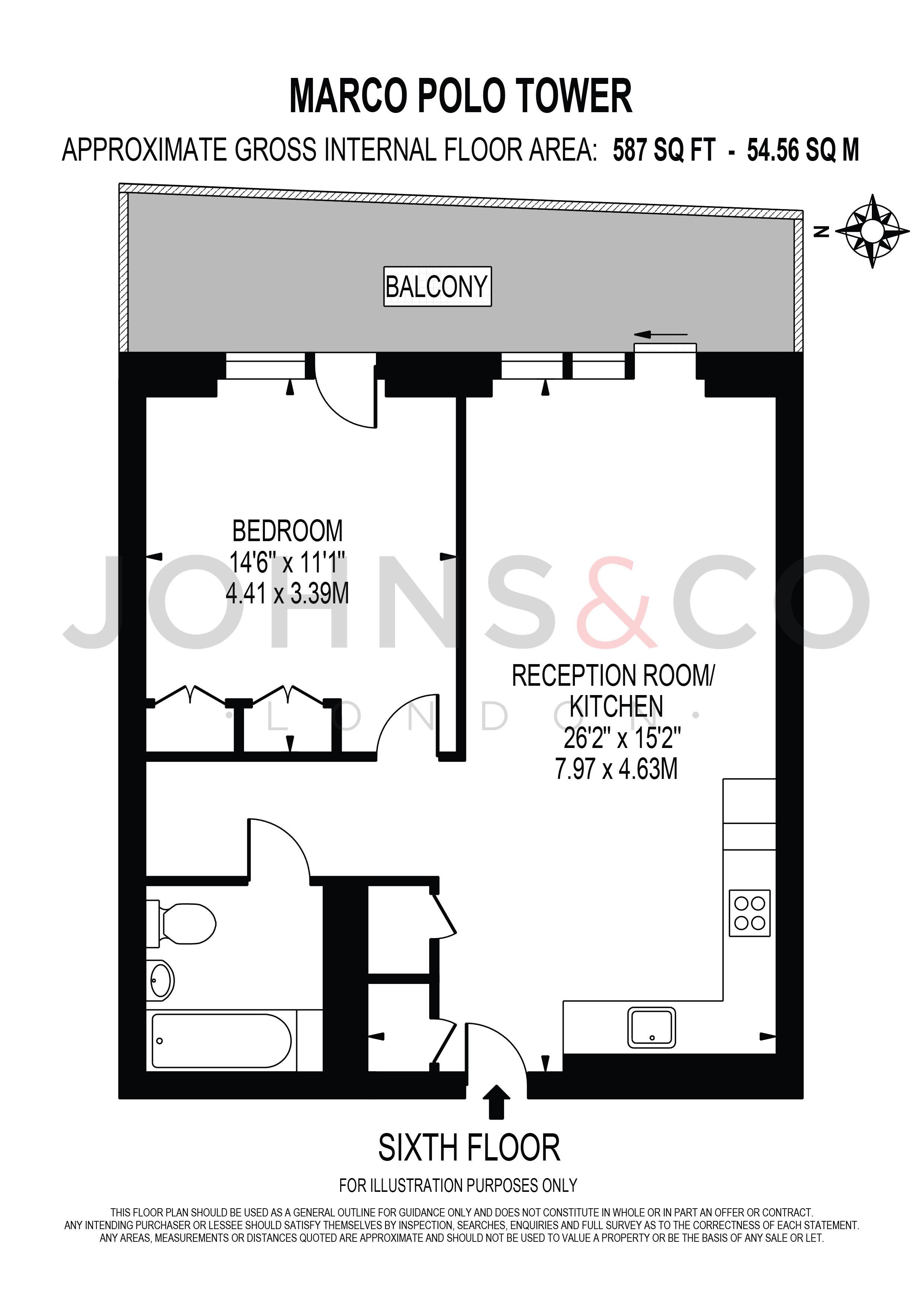 31 Marco Polo Tower 6, Bonnet Street, London floorplan