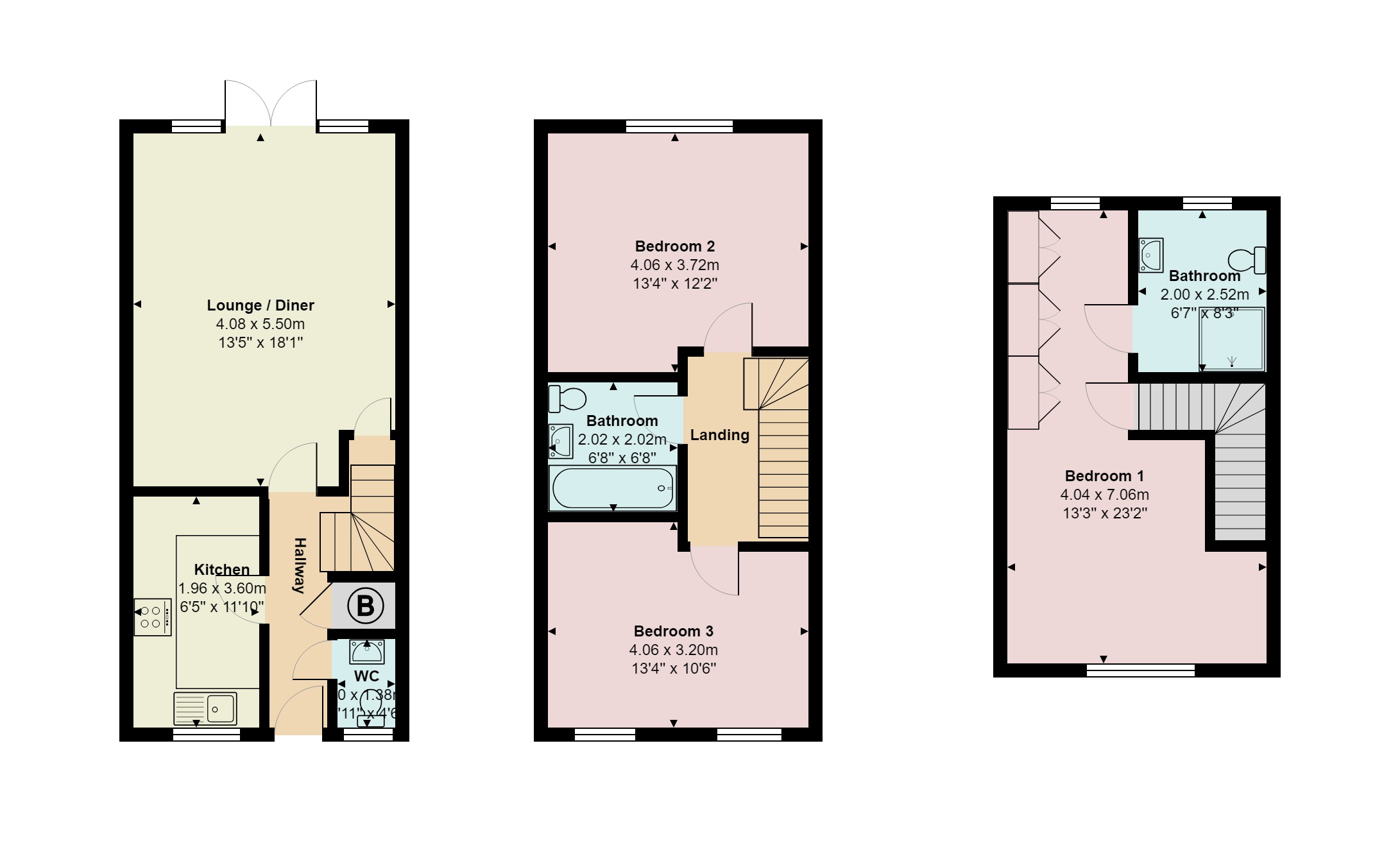 3 Bedrooms Town house for sale in The Squires, Pease Pottage, Crawley RH11