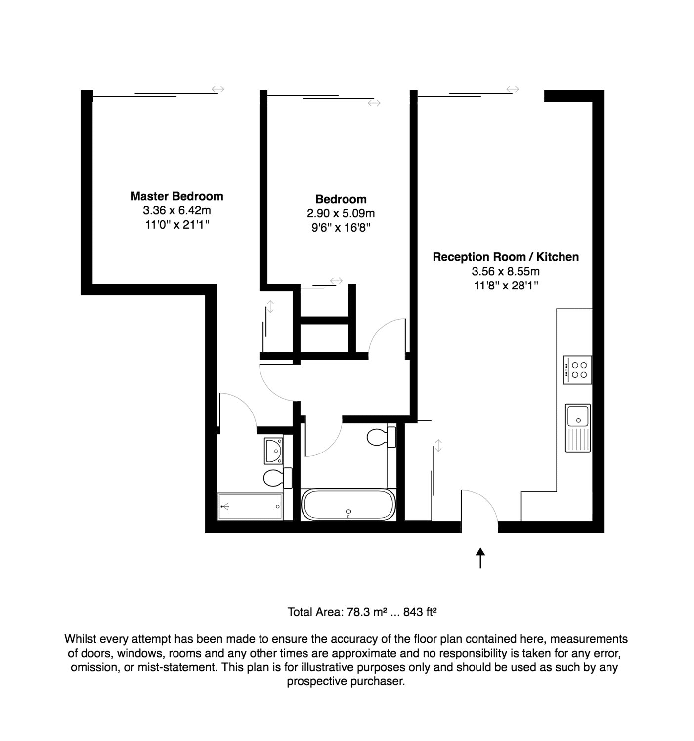 2 Bedrooms Flat to rent in Pearce House, Battersea Power Station, Battersea, London SW11