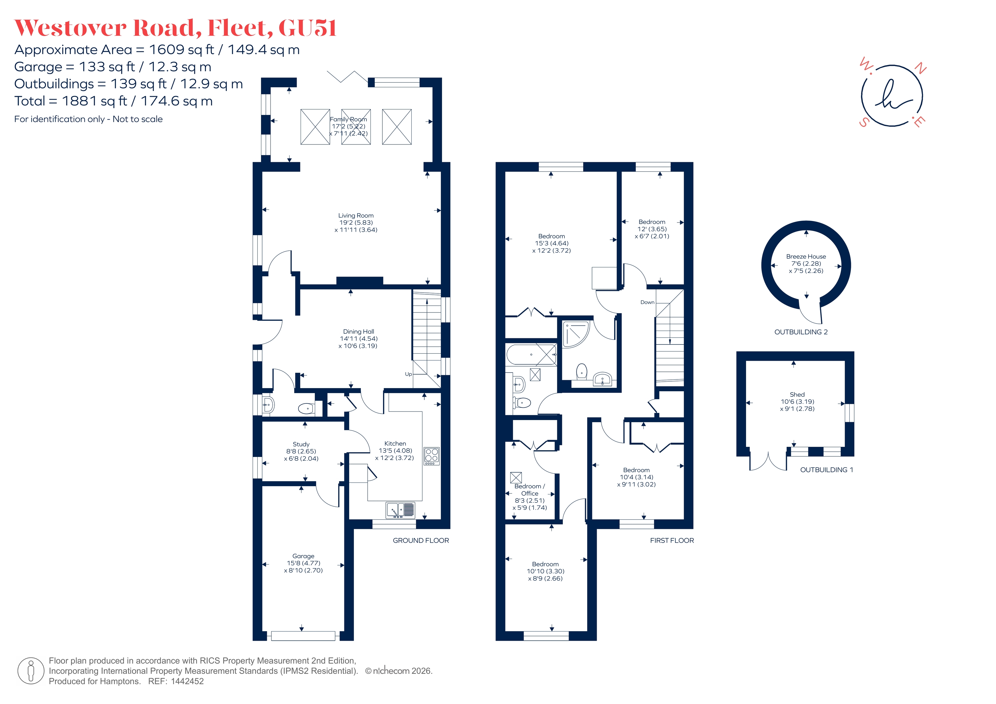 59, Westover Road, Fleet floorplan