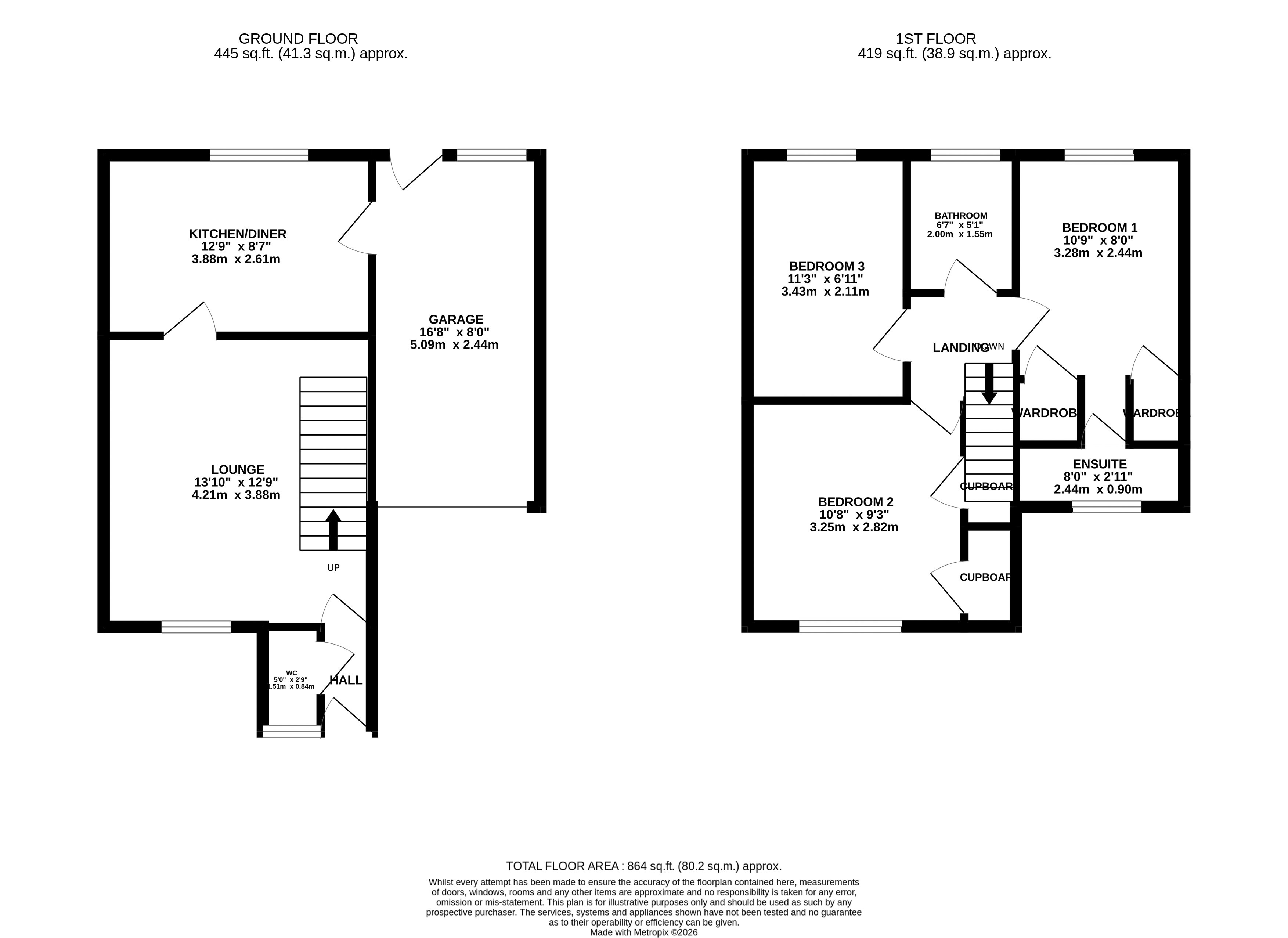 8, Delamere Close, Northwich floorplan