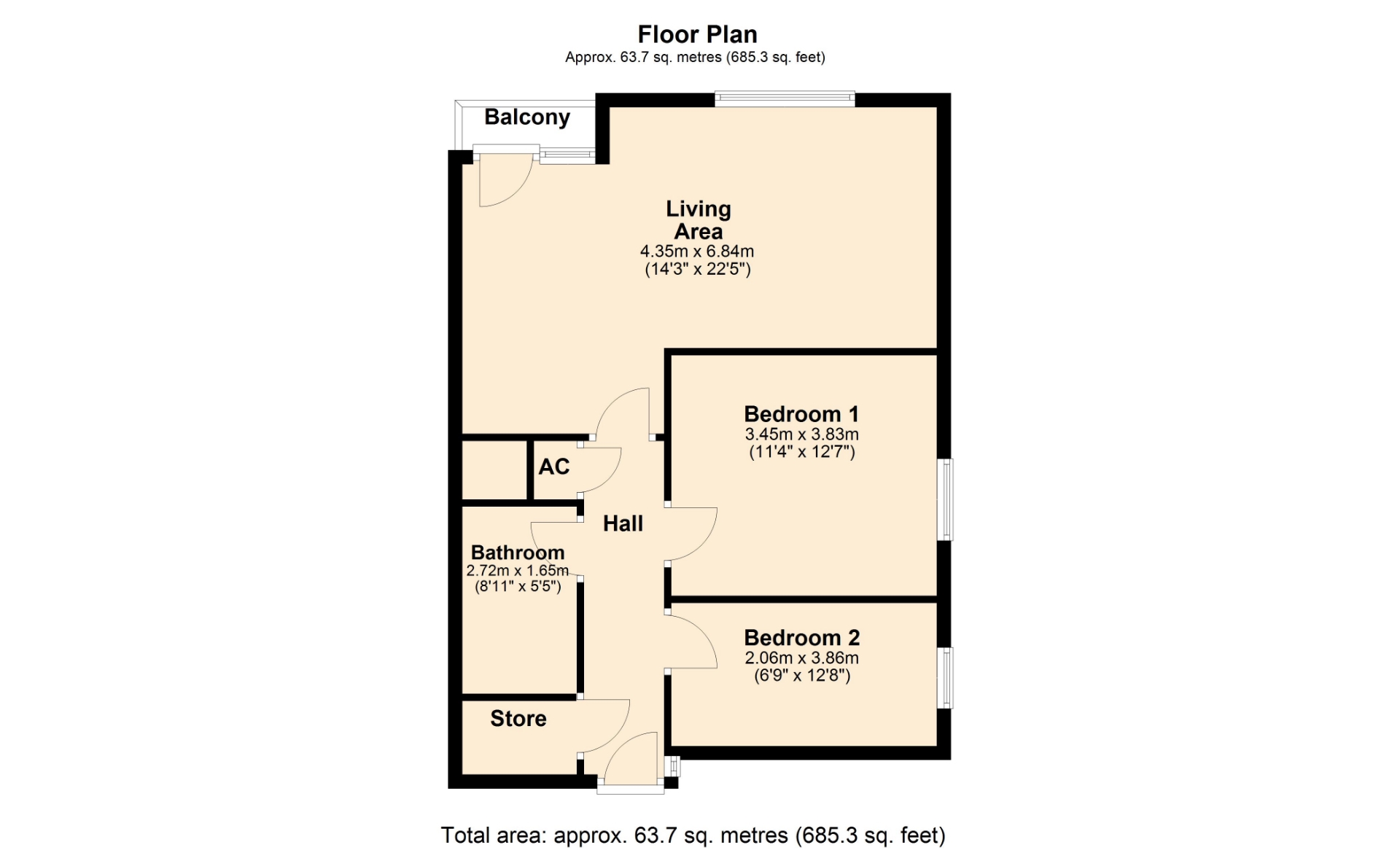 117 Newlife Apartments, Upper Cross Street, Northampton floorplan