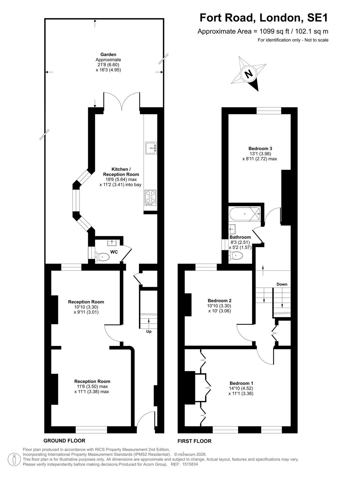 156, Fort Road, London floorplan