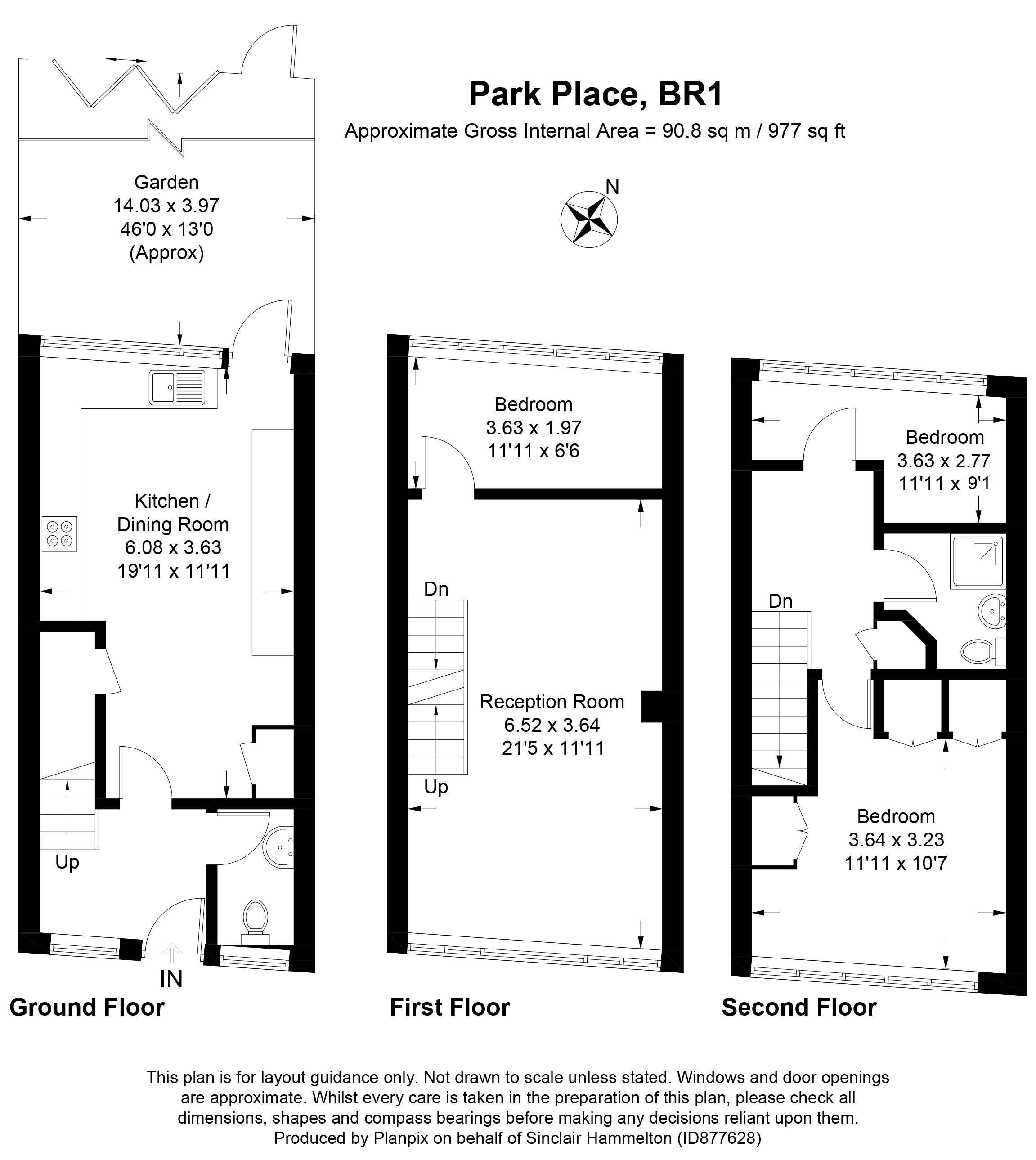 Park Place, Park Road, Bromley, Kent BR1, 3 bedroom town house for sale