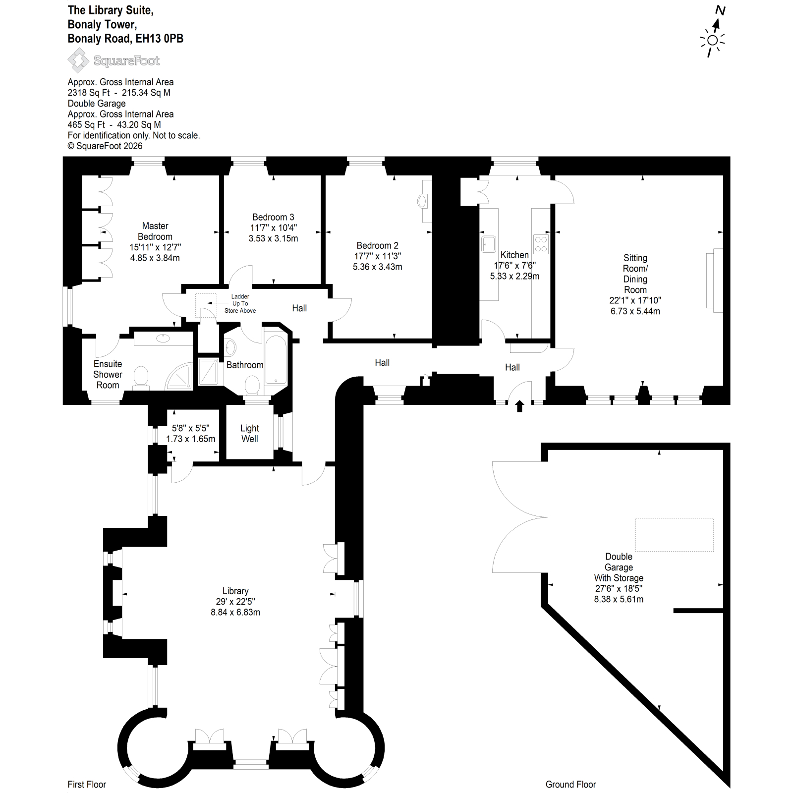 65 Bonaly Road, Bonaly Tower, Edinburgh floorplan
