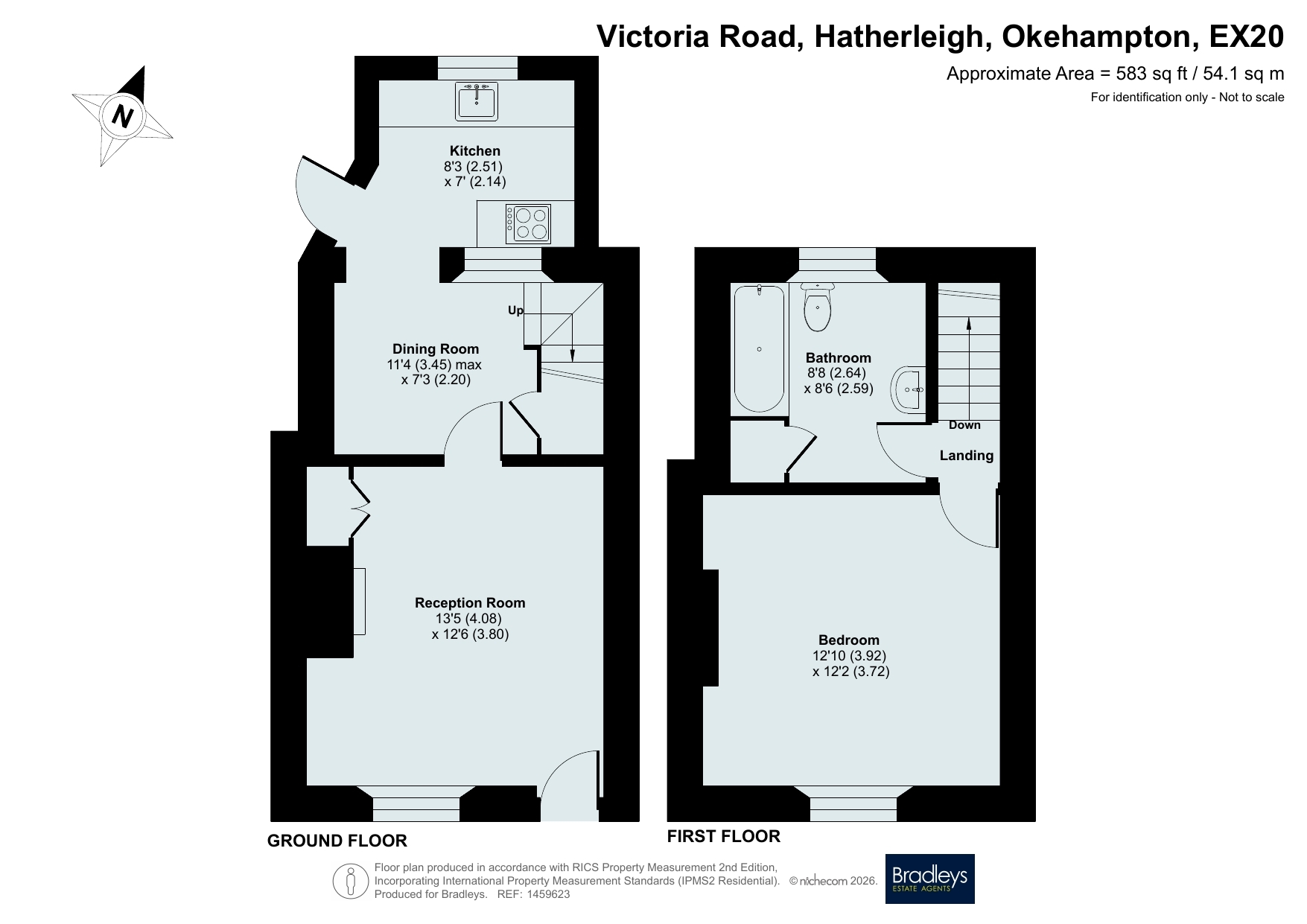 11 Victoria Road, Hatherleigh Okehampton Devon, Okehampton floorplan