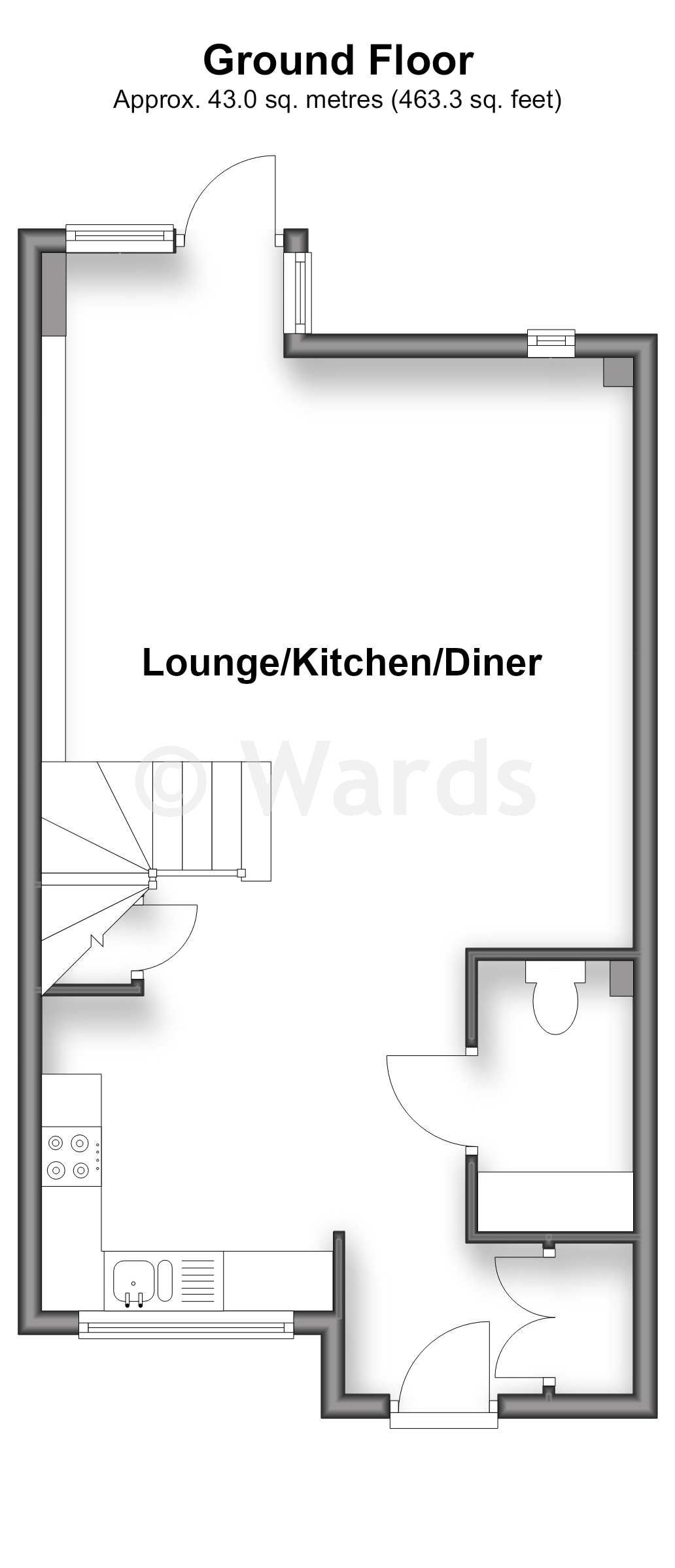 43, Clock House Rise, Maidstone floorplan