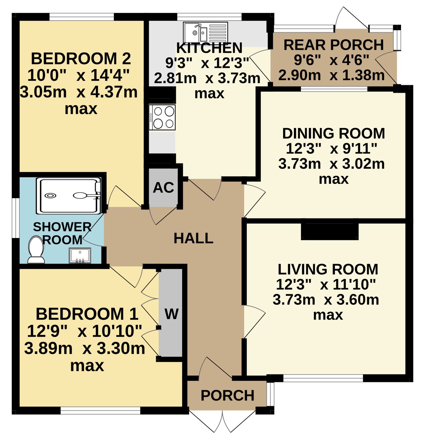 Birdwood 39 Race Hill, Launceston Cornwall, Cornwall floorplan