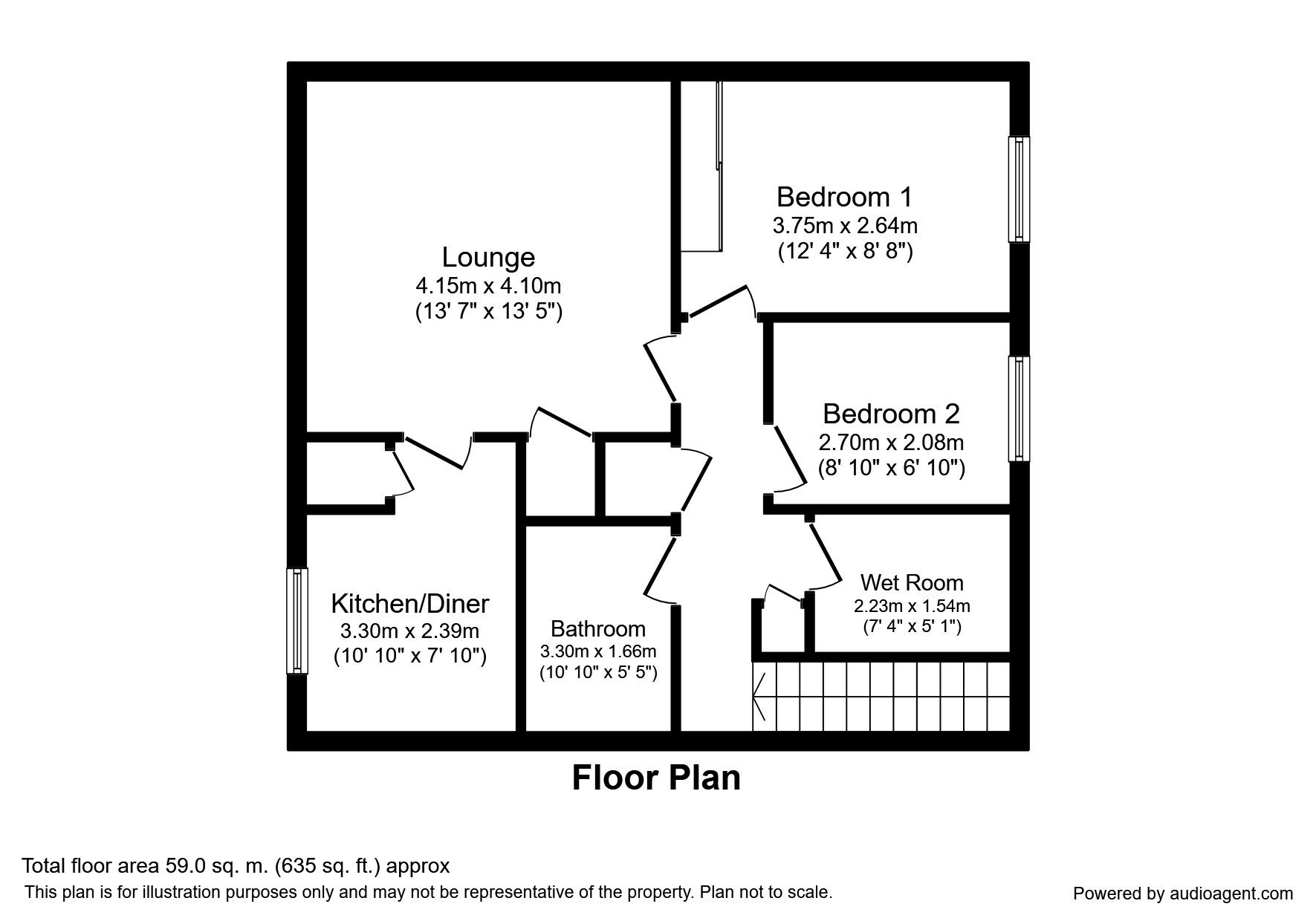 2 Bedrooms Flat to rent in Brow Hey, Bamber Bridge, Preston PR5