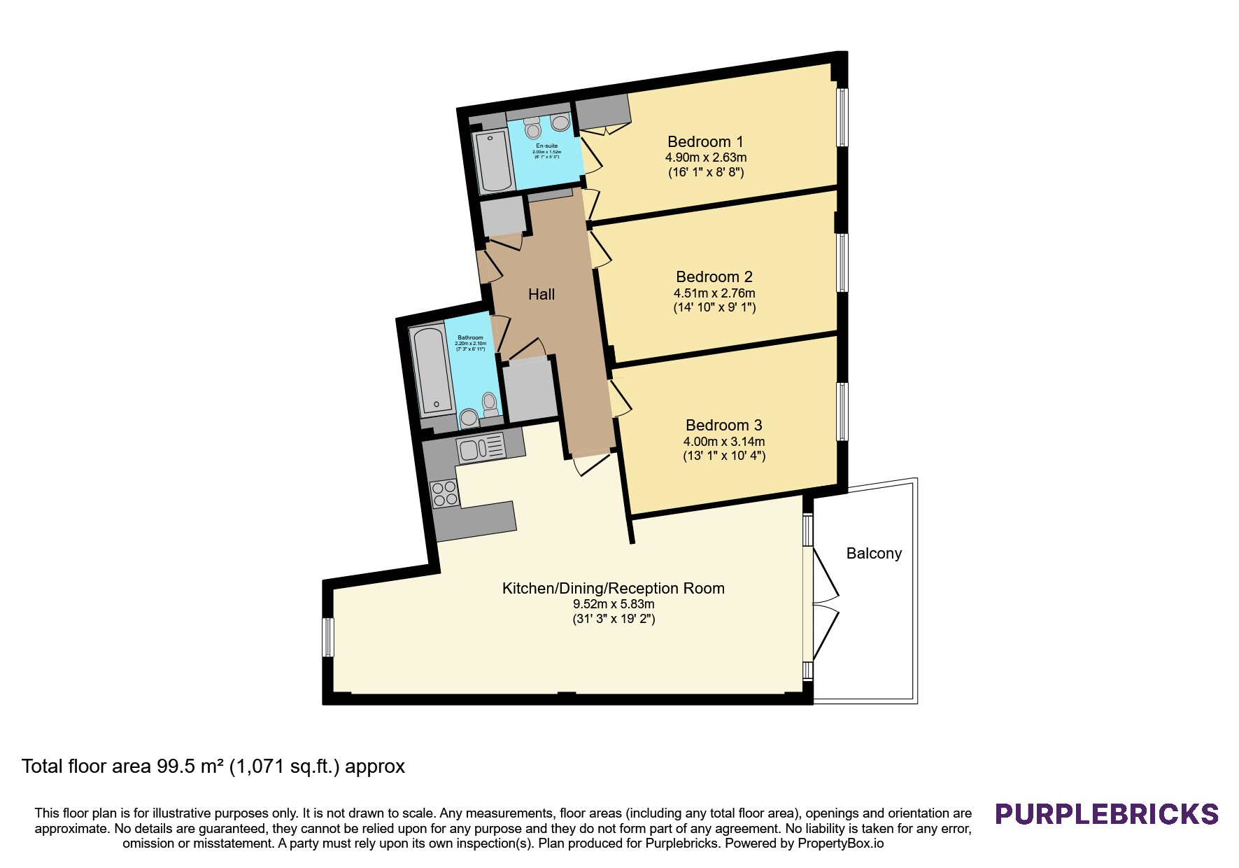 Flat 16/Lock Mill Apartments, Whiston Road, London floorplan