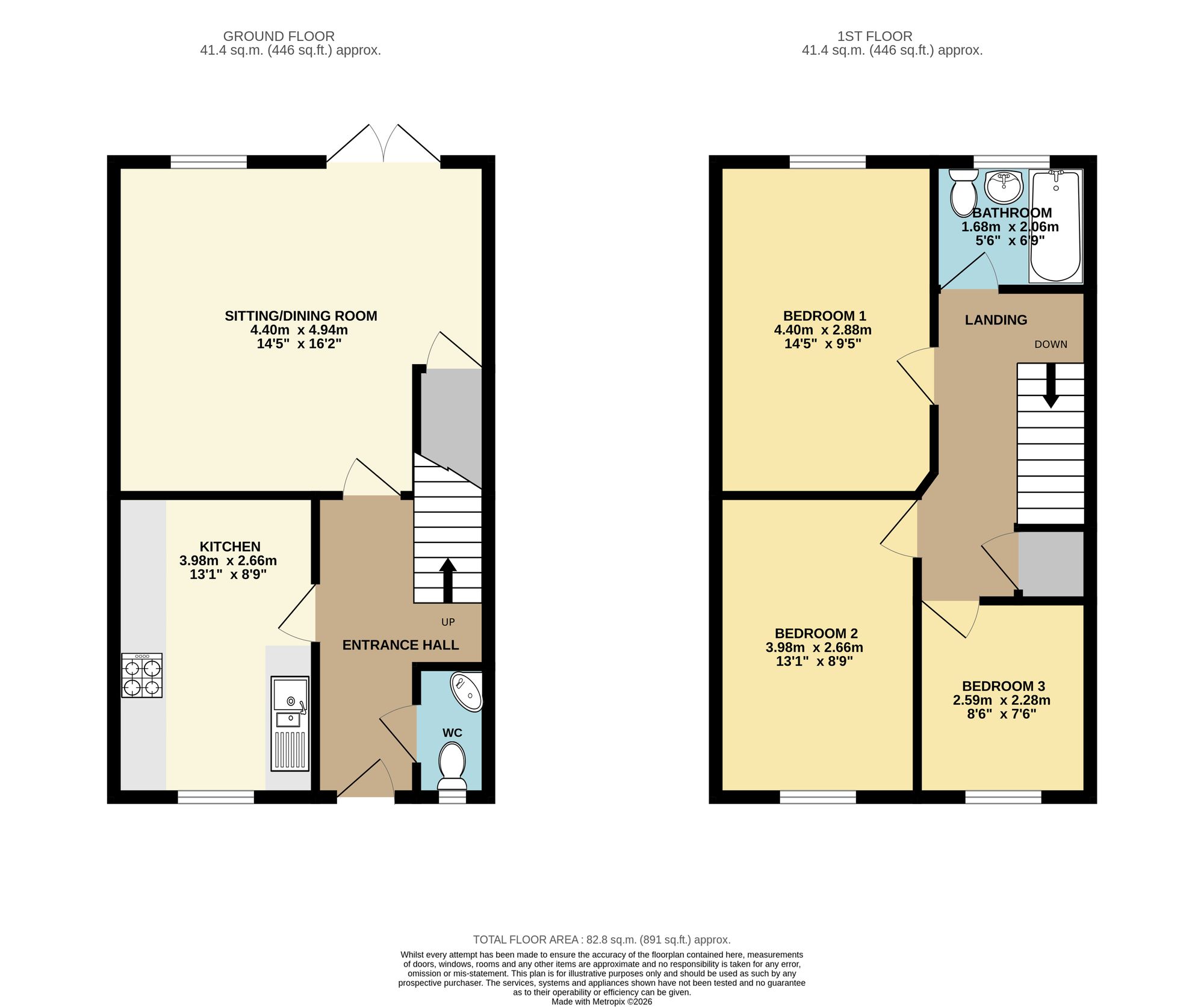11 Patterdale Road, Chesterfield floorplan