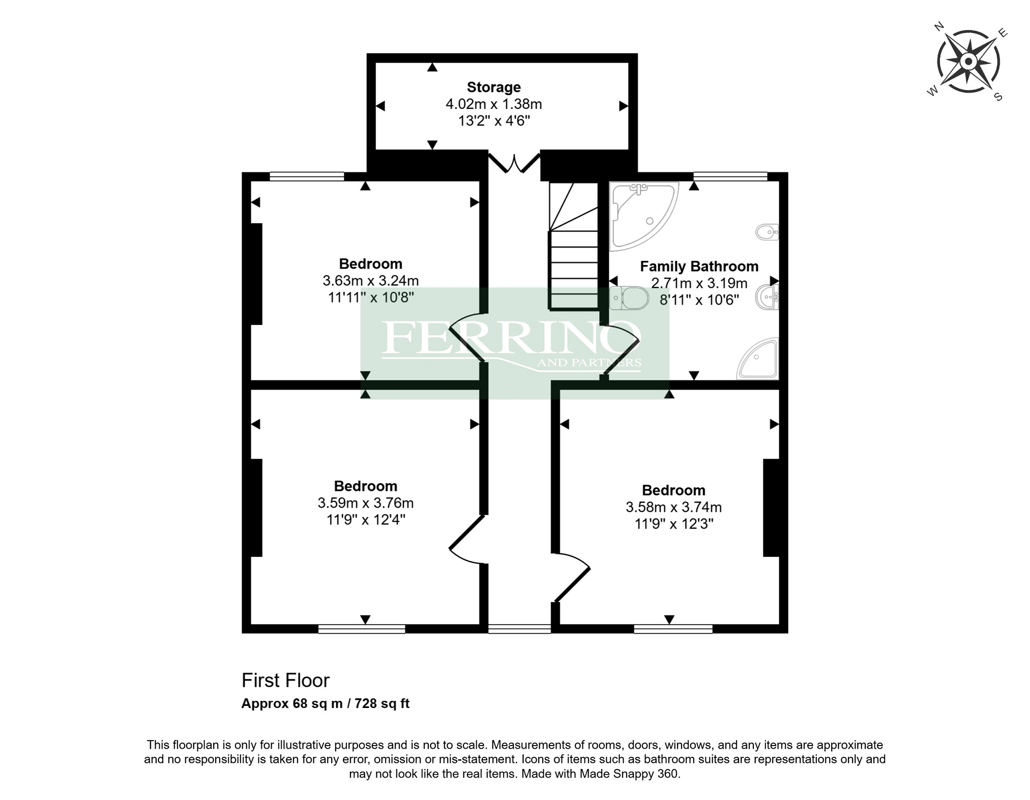 76 Allaston Road, (4 Beds - Lovely Garden Room), Lydney floorplan