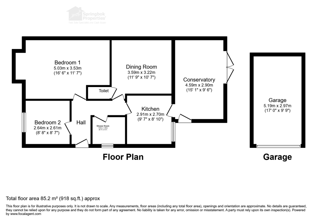 80, Broad Bridge Close, Kiveton Park floorplan