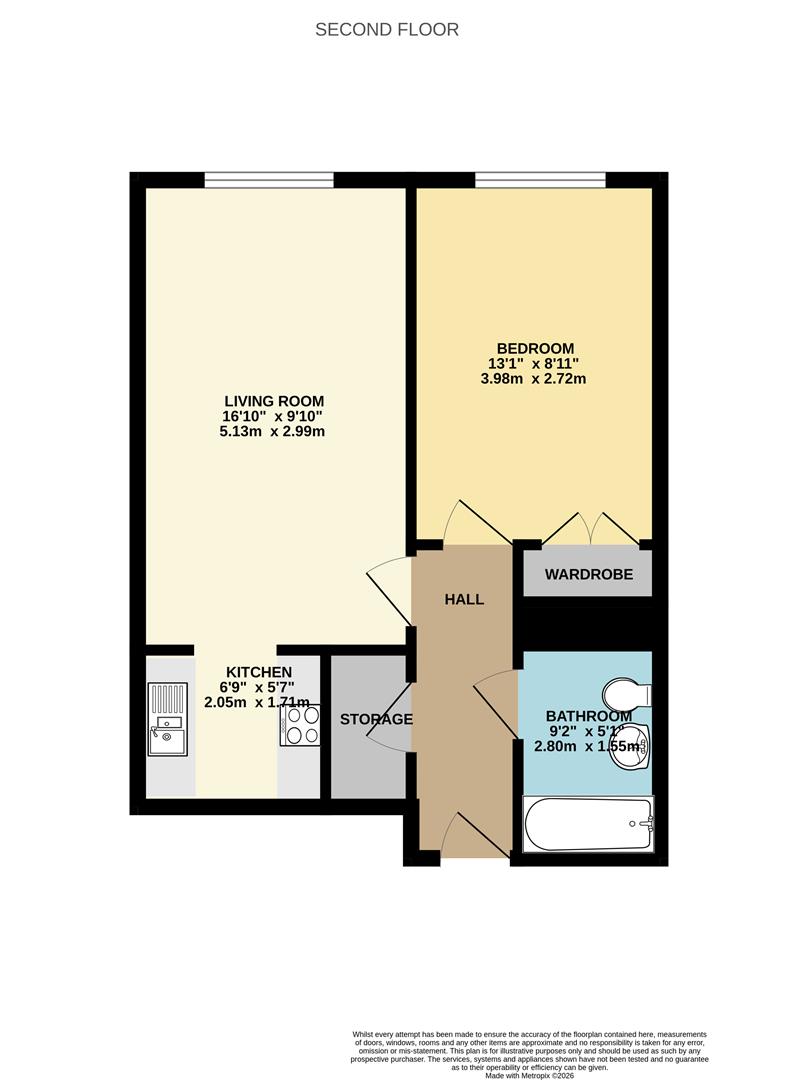 Flat 27, Kenrith Court, St. Helens Crescent, Hastings floorplan