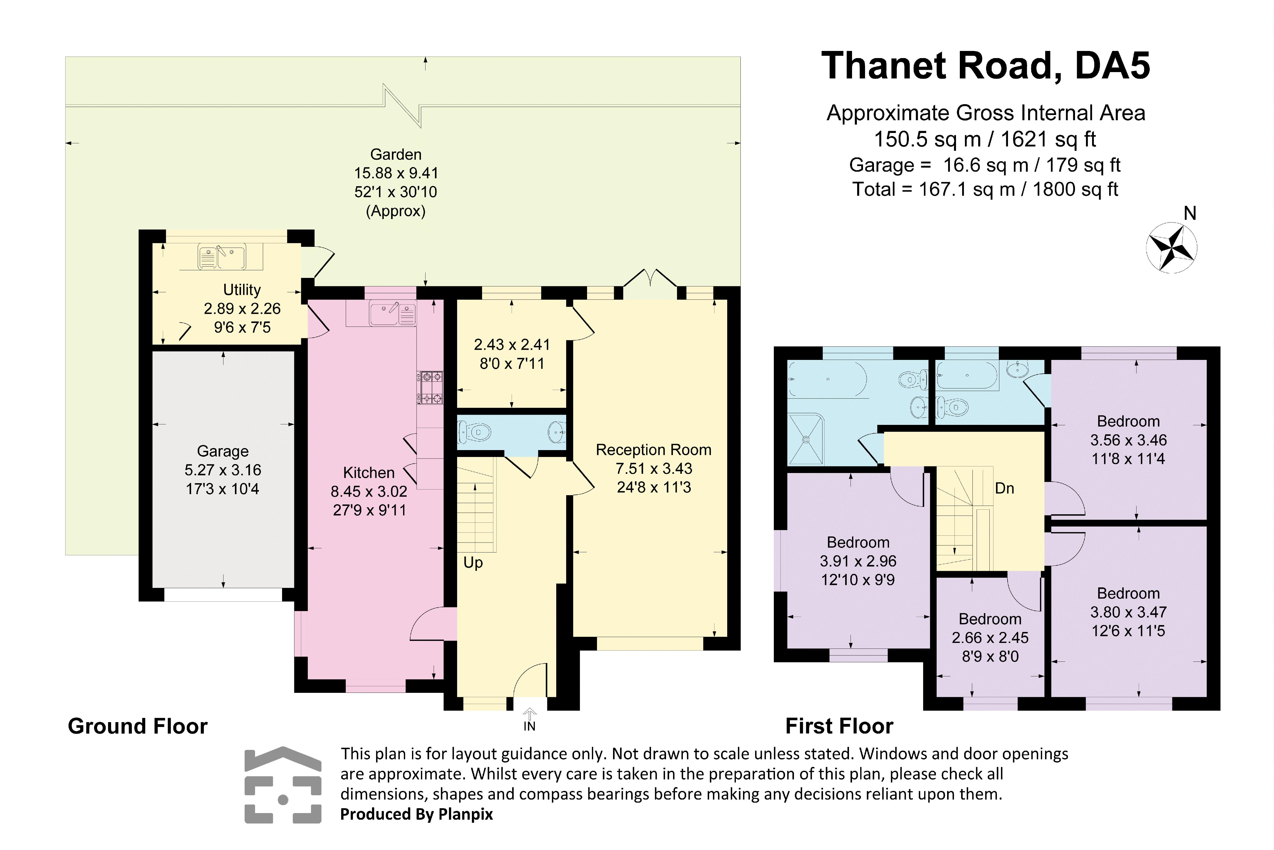 1, Thanet Road, Bexley floorplan