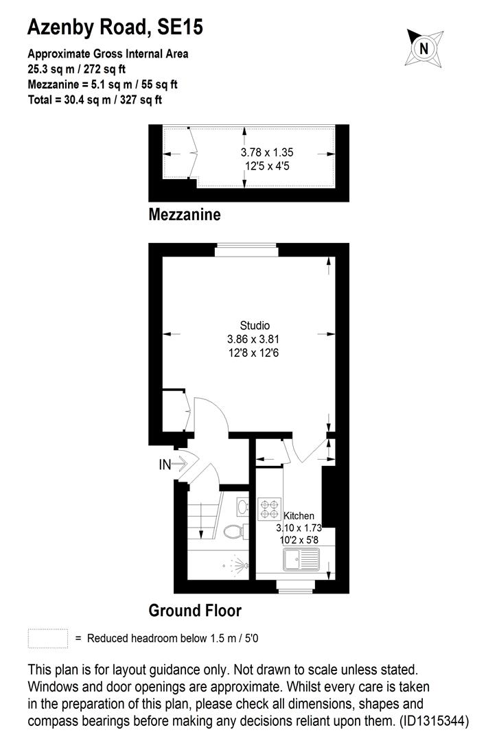 8, Azenby Road, London floorplan
