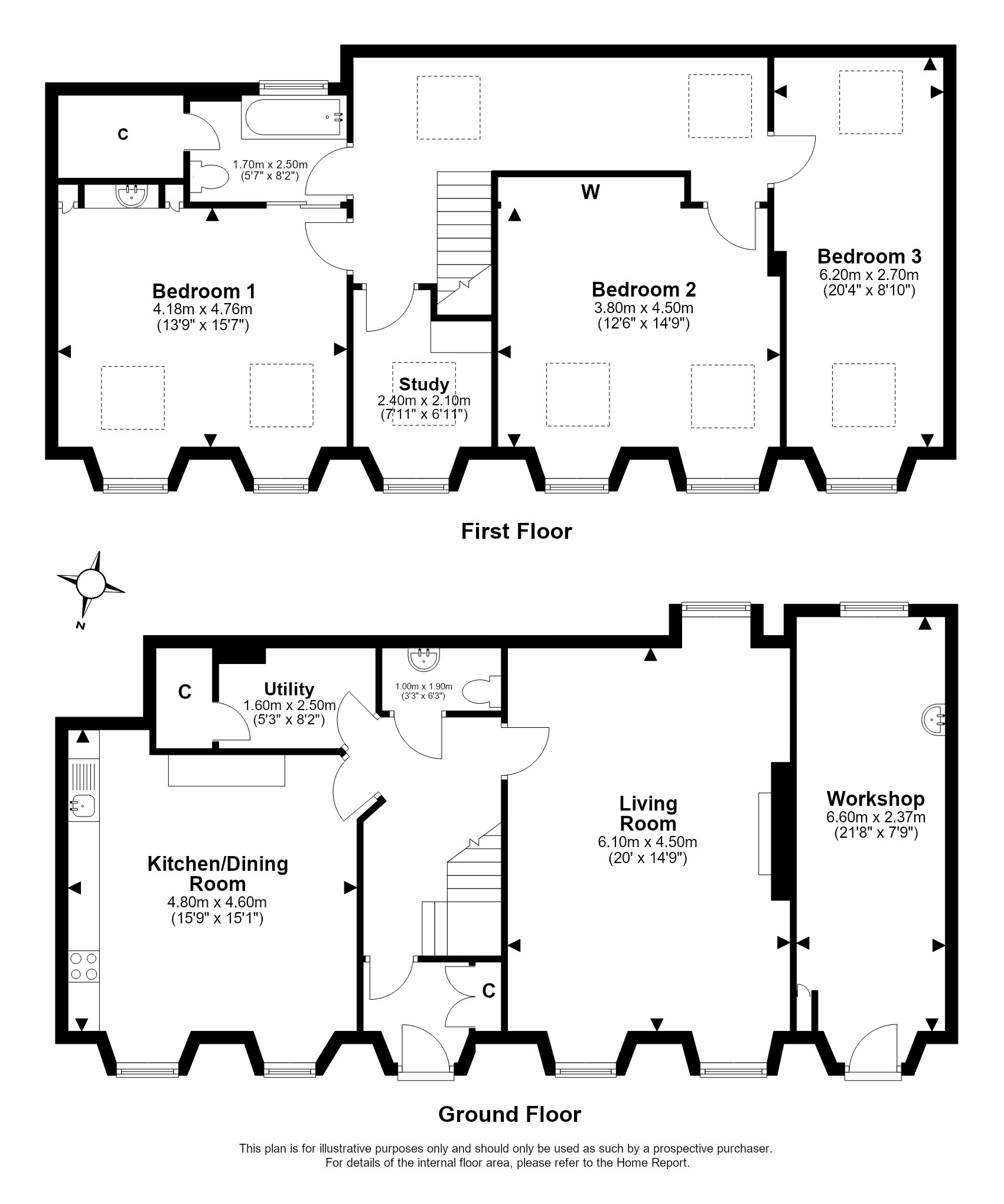 1, Stanedykehead, Braids, Edinburgh floorplan